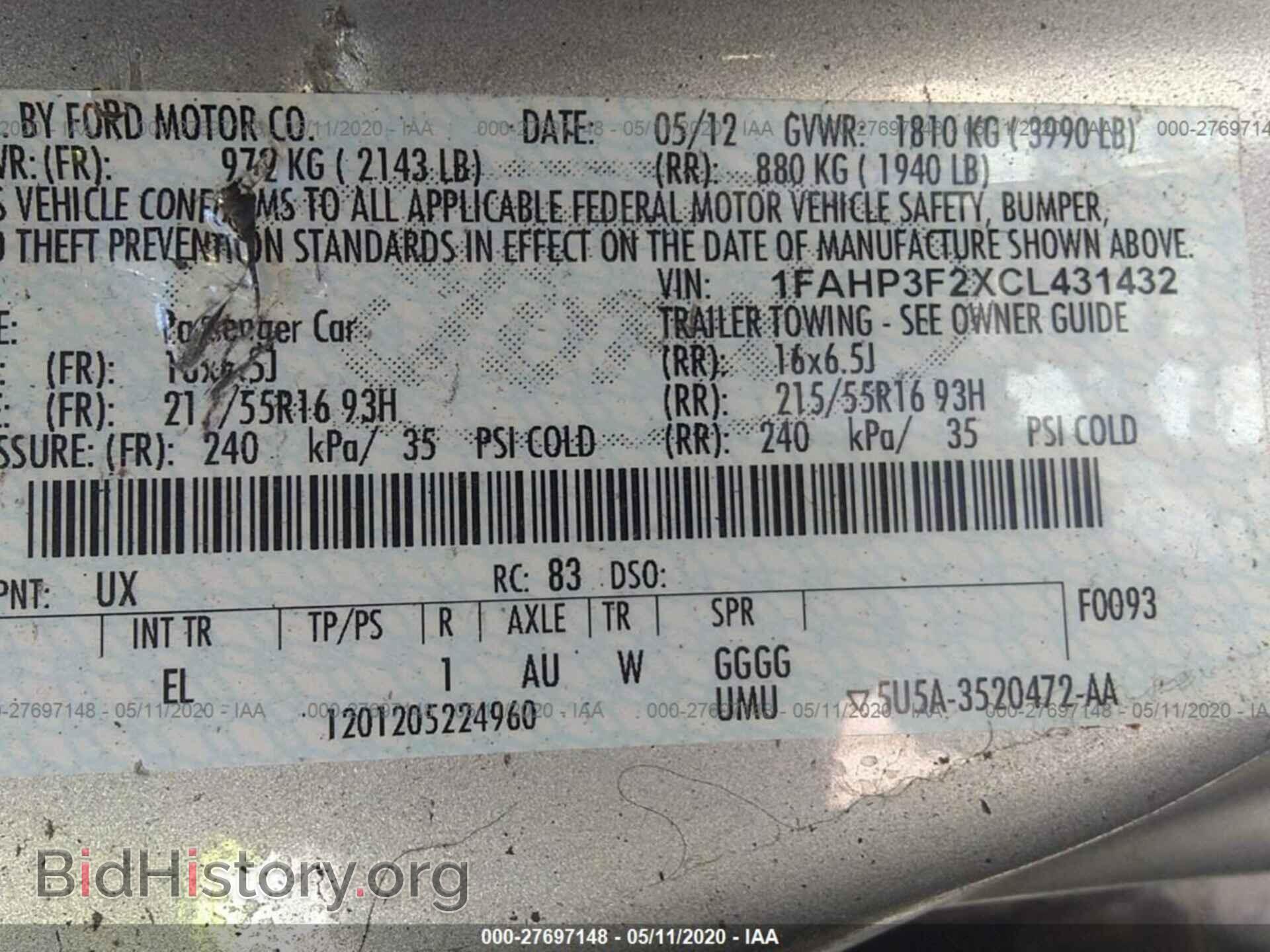 2012 FORD FOCUS - VIN: 1FAHP3F2XCL431432 - Photo 9