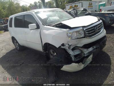 2014 Honda PILOT EXL, silver — VIN 5FNYF3H57EB014943, IAAI