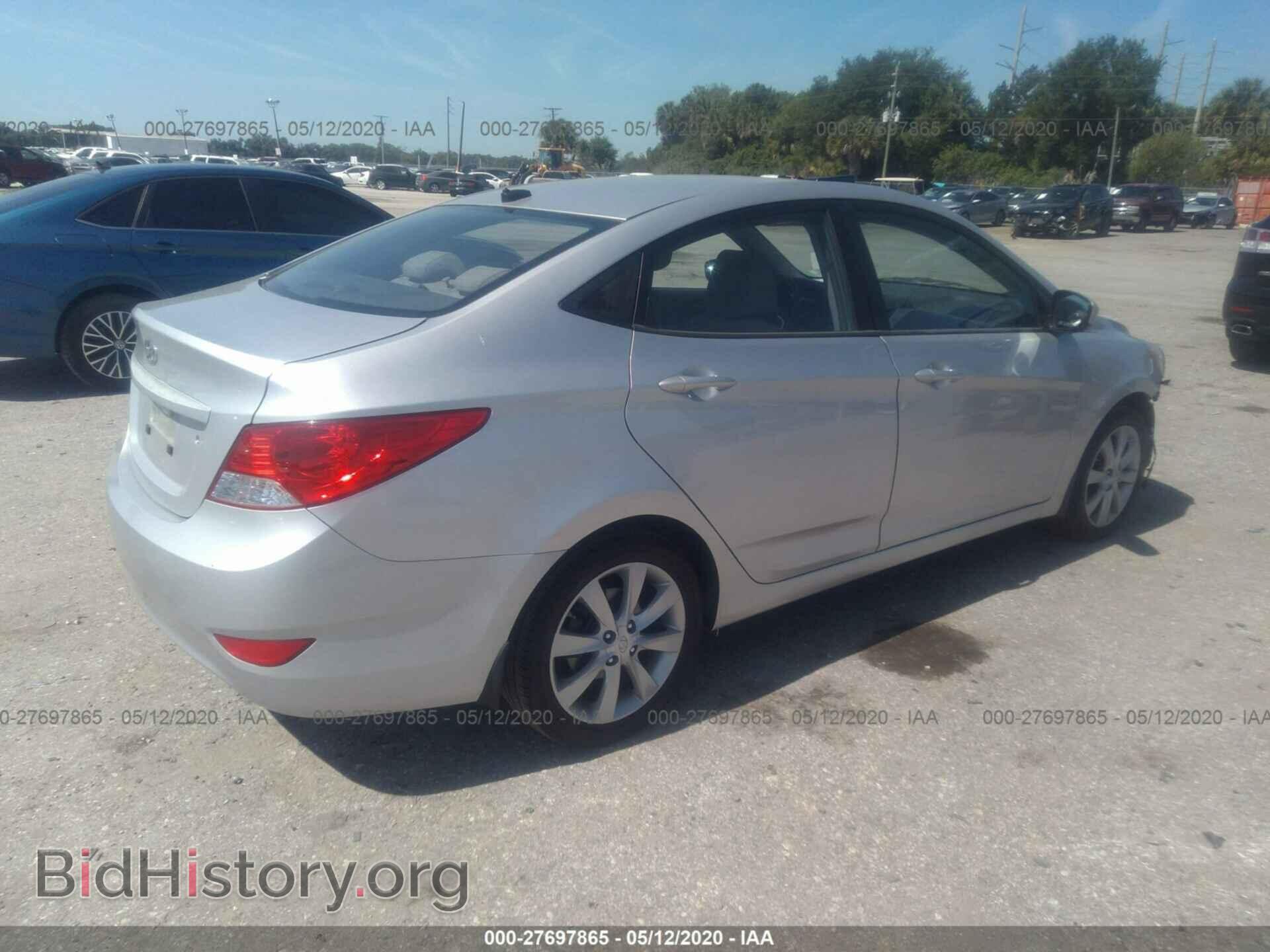 2012 HYUNDAI ACCENT - VIN: KMHCU4AE0CU136916 - Фото 4