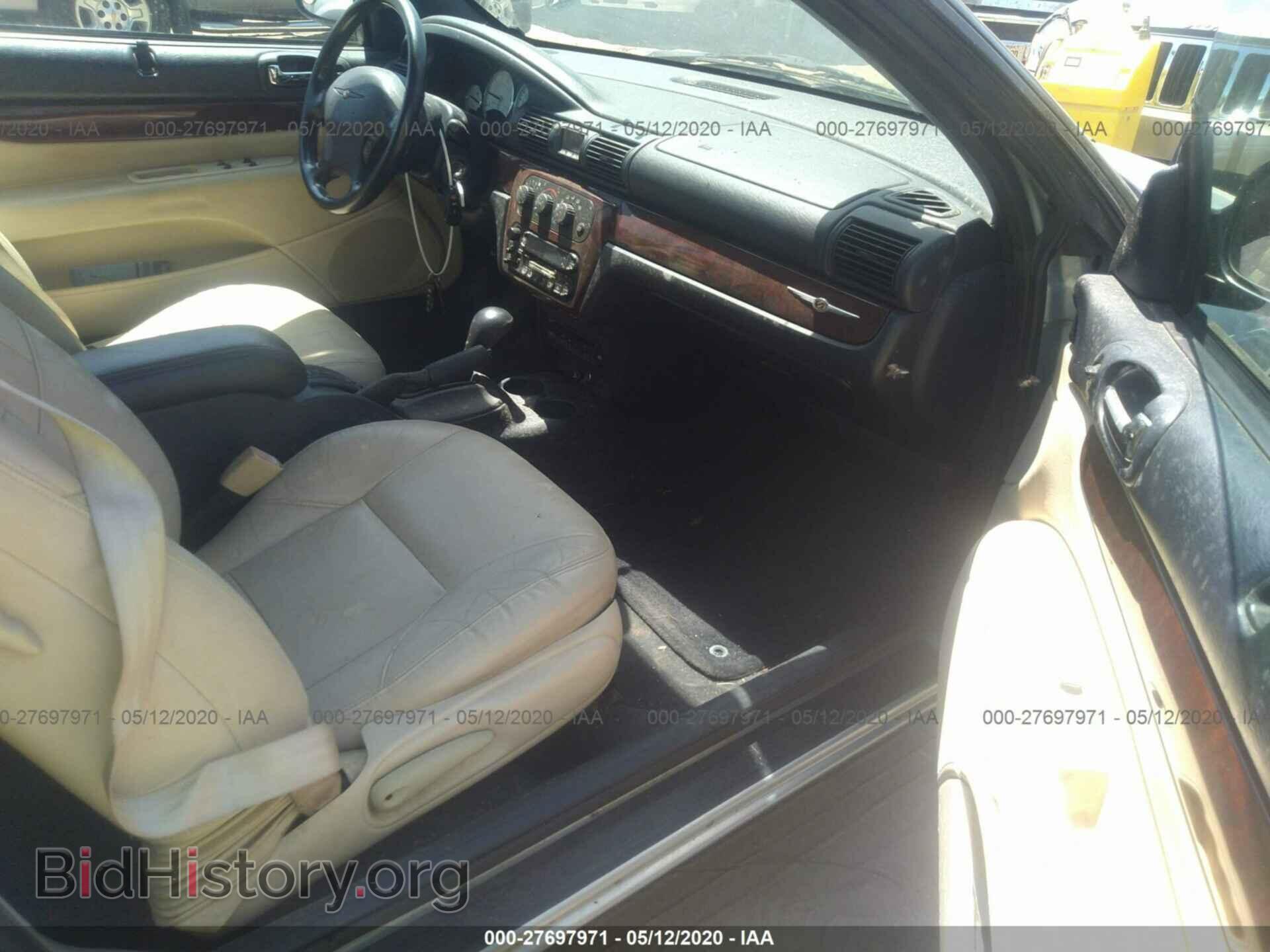 2003 CHRYSLER SEBRING - VIN: 1C3EL65R23N525936 - Фото 5