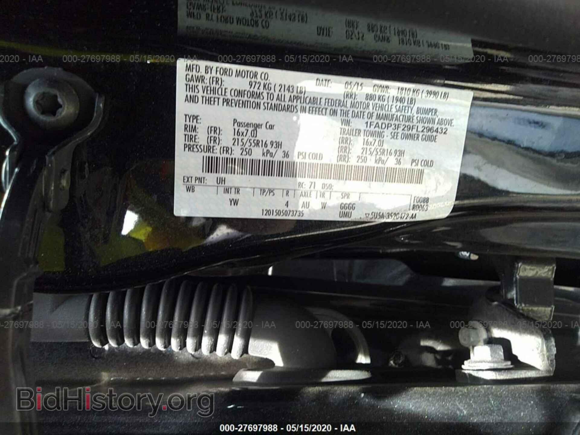 2015 FORD FOCUS - VIN: 1FADP3F29FL296432 - Фото 9