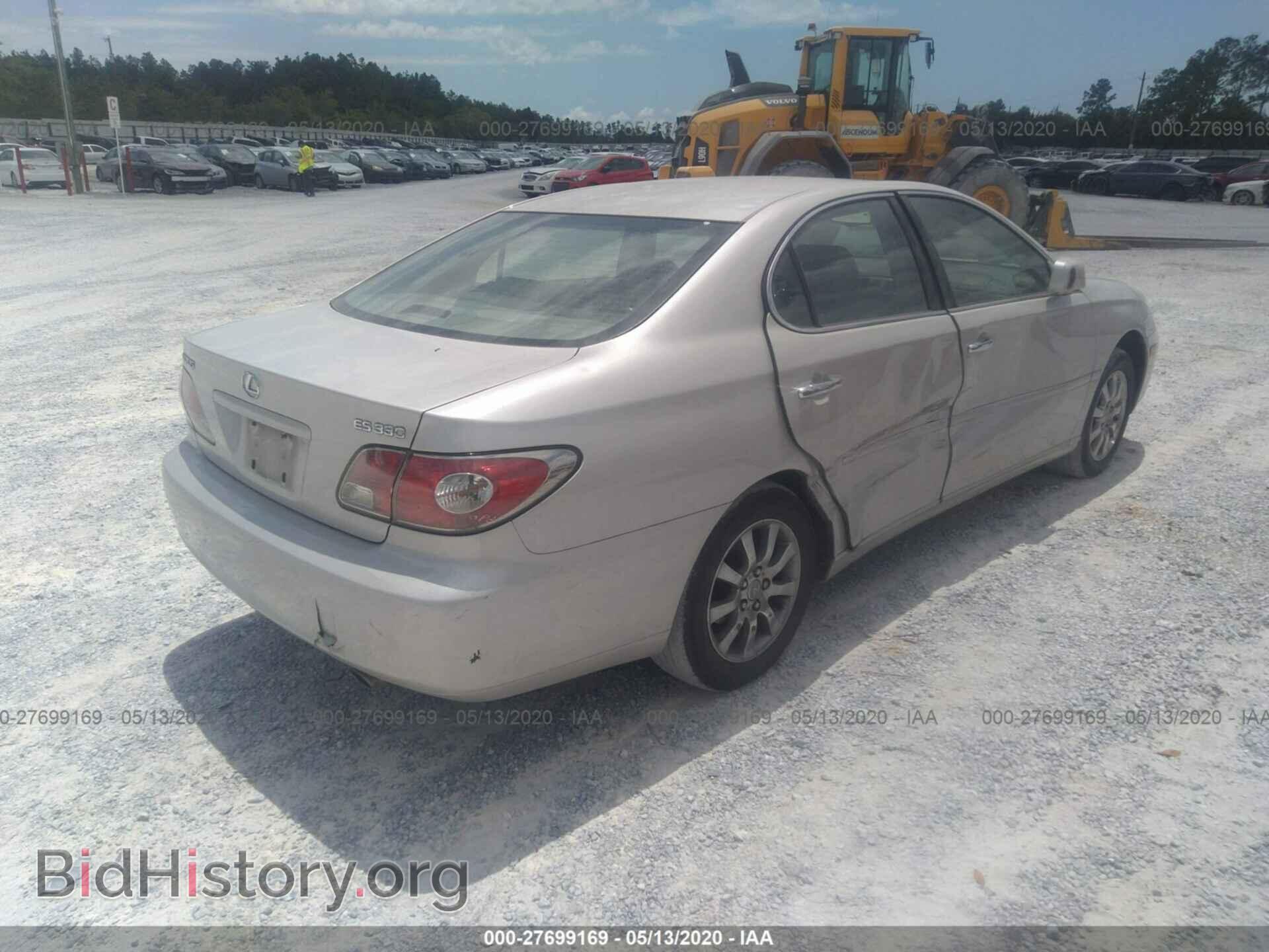 2004 LEXUS ES - VIN: JTHBA30G645003559 - Фото 4