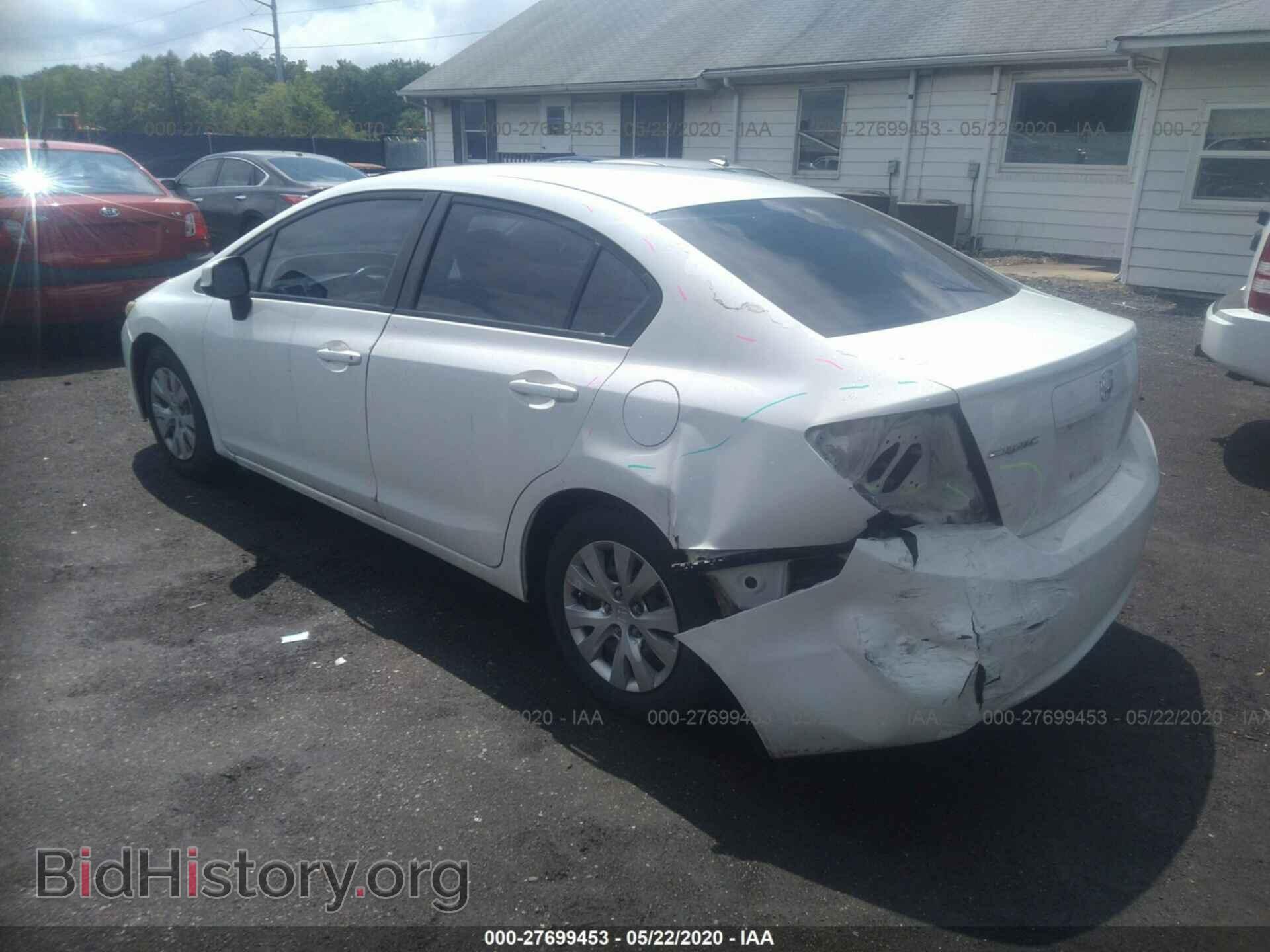 2012 HONDA CIVIC - VIN: 2HGFB2F51CH301722 - Фото 3
