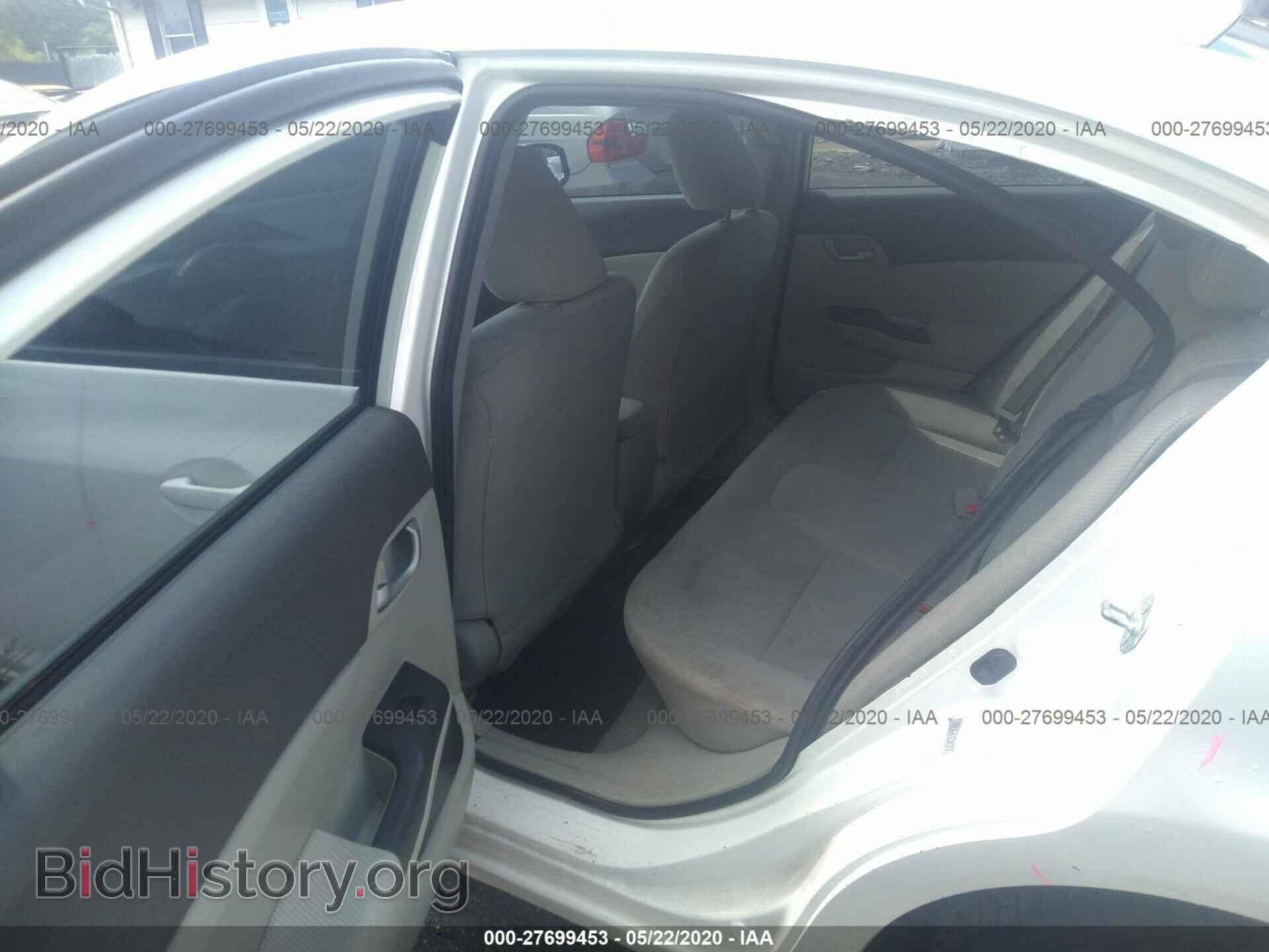 2012 HONDA CIVIC - VIN: 2HGFB2F51CH301722 - Фото 8