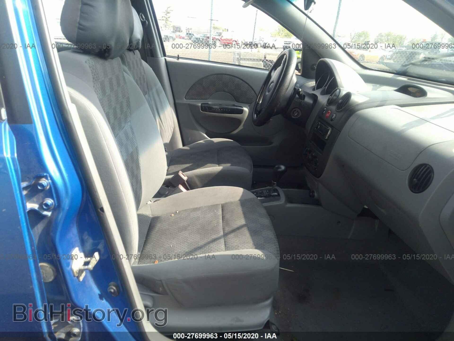 2005 CHEVROLET AVEO - VIN: KL1TD52655B502859 - Фото 5