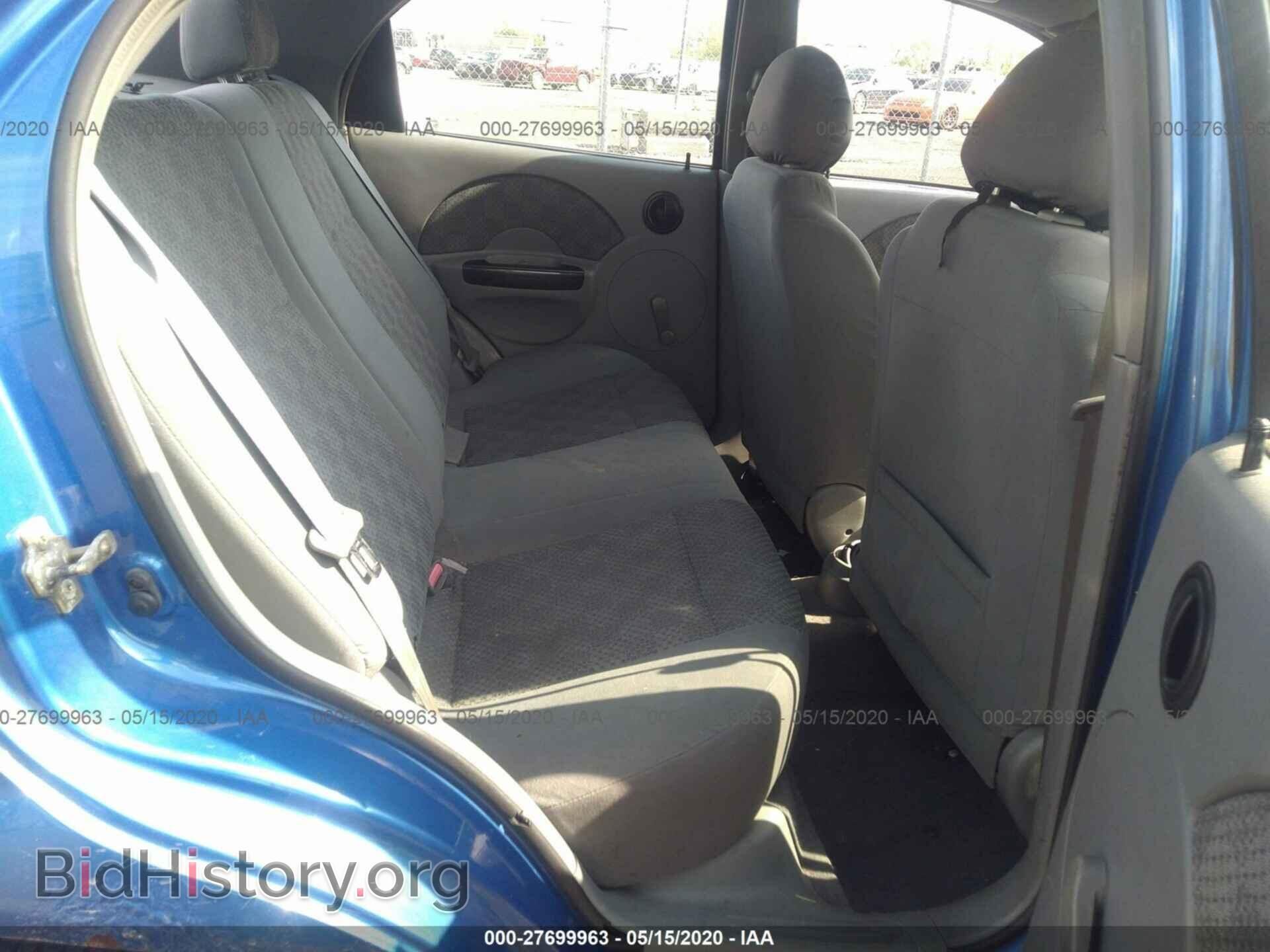 2005 CHEVROLET AVEO - VIN: KL1TD52655B502859 - Фото 8