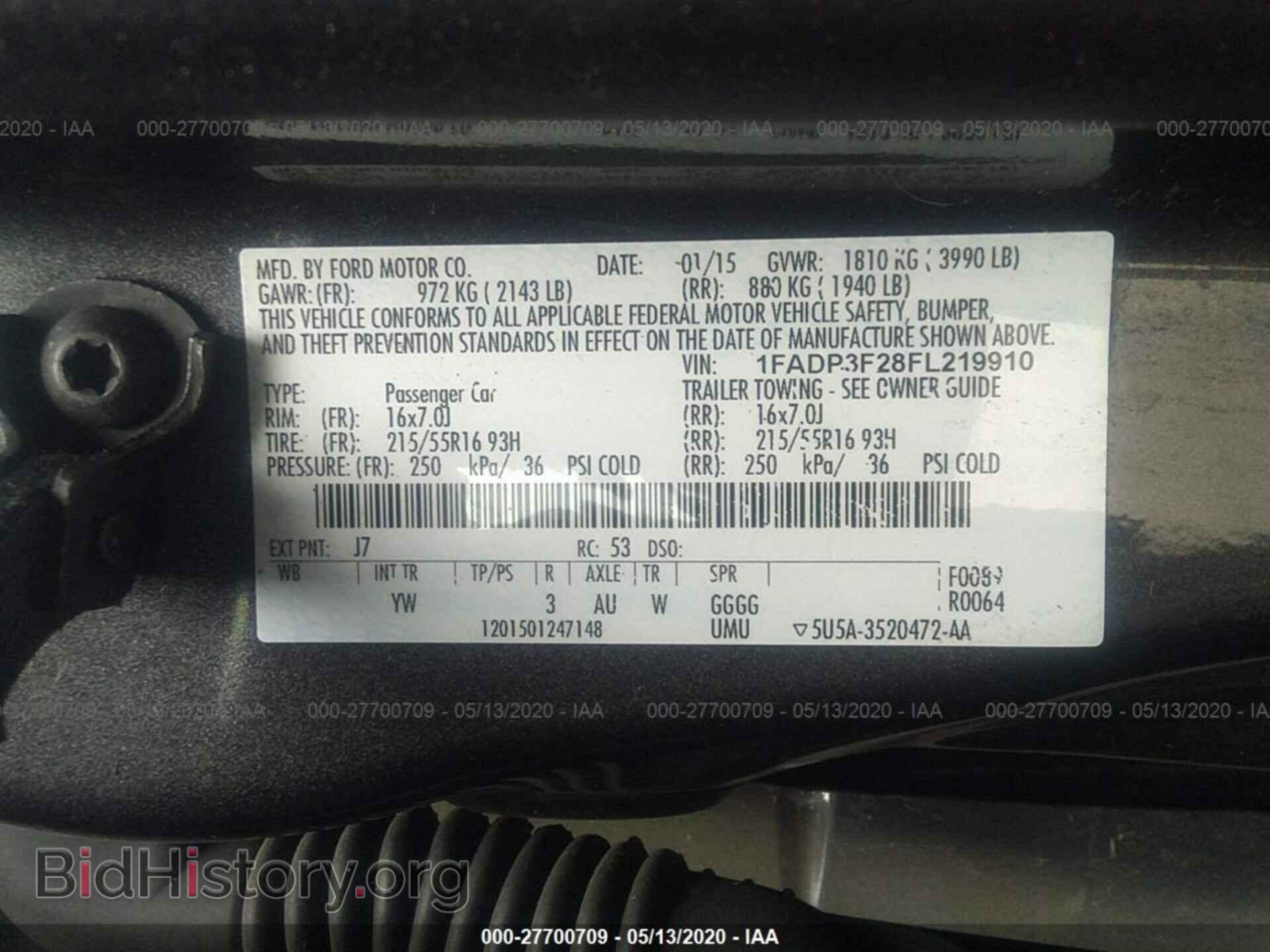 2015 FORD FOCUS - VIN: 1FADP3F28FL219910 - Photo 9