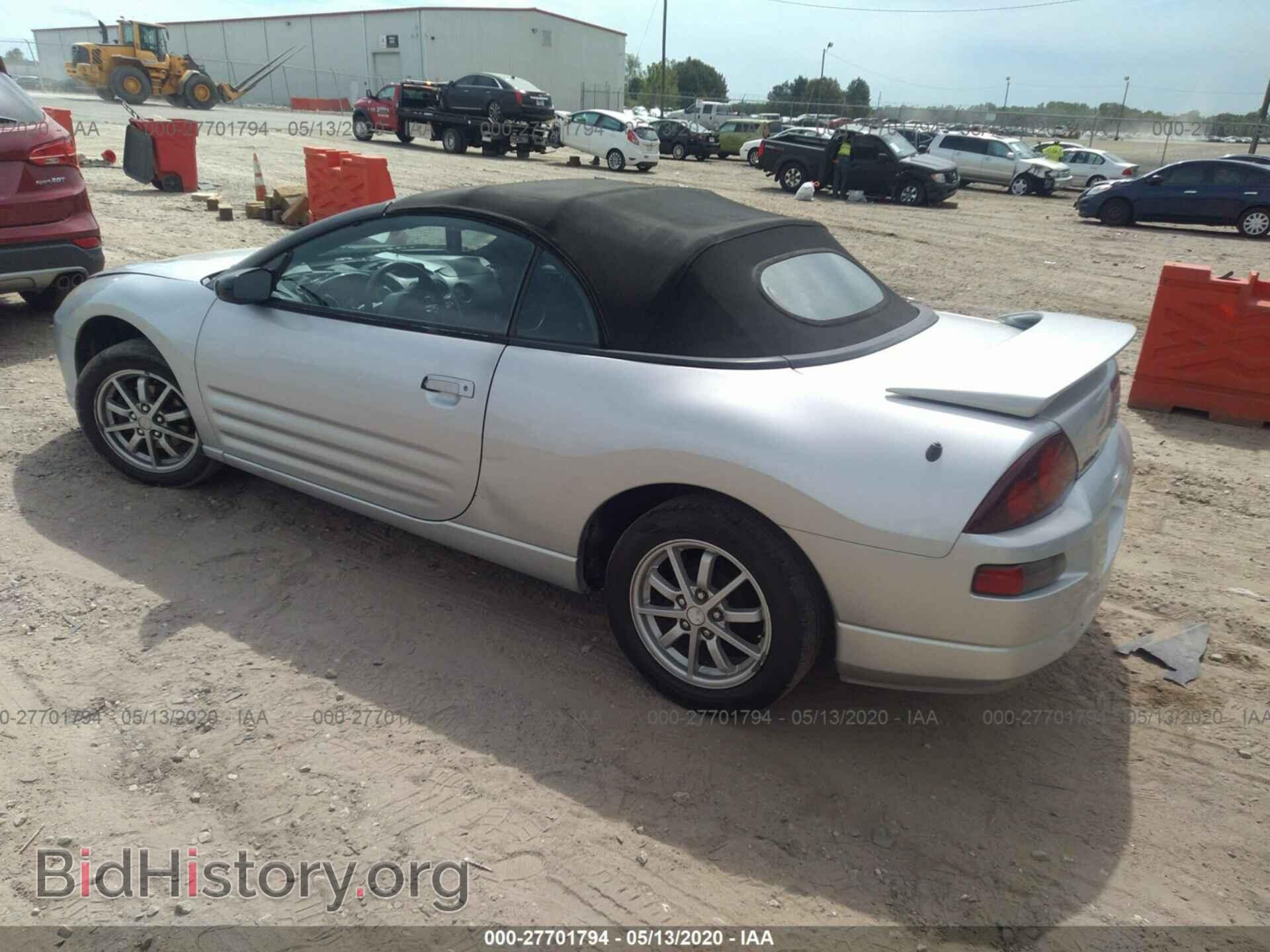 2002 MITSUBISHI ECLIPSE - VIN: 4A3AE45G32E015422 - Photo 3