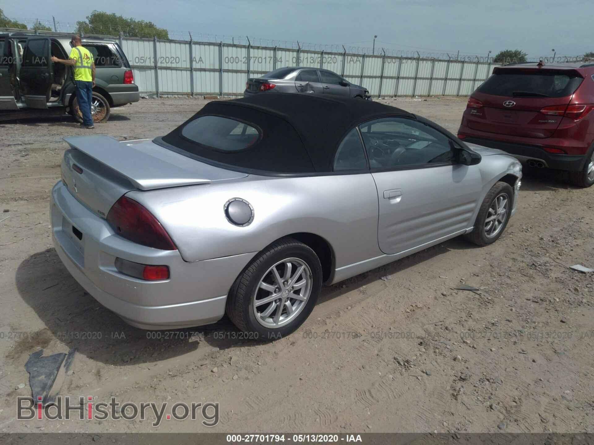 2002 MITSUBISHI ECLIPSE - VIN: 4A3AE45G32E015422 - Photo 4