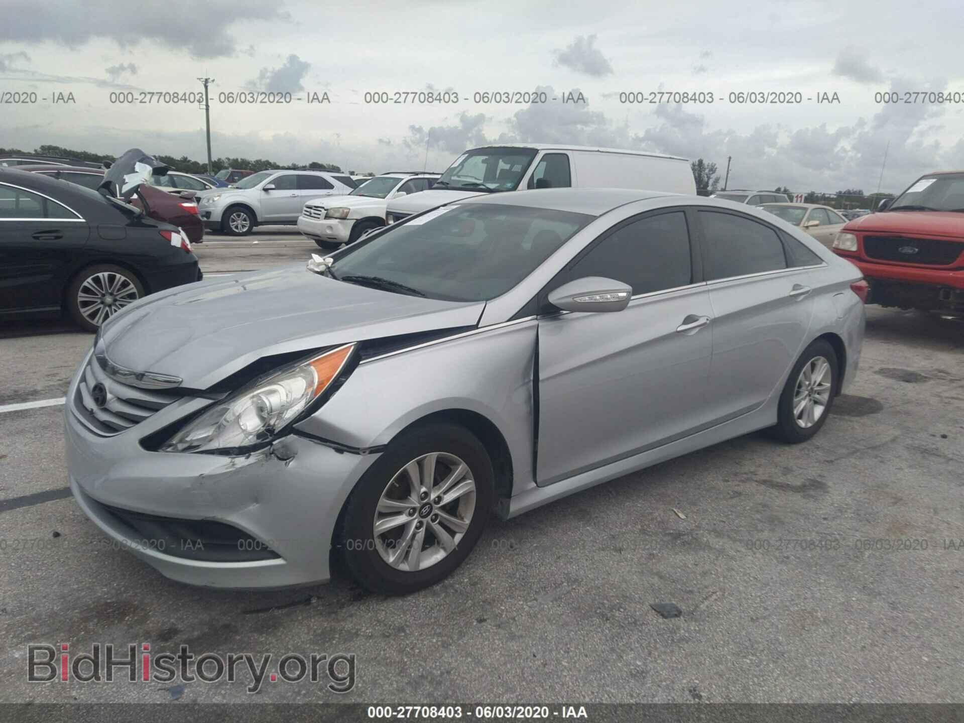 2014 HYUNDAI SONATA - VIN: 5NPEB4AC7EH884559 - Фото 2
