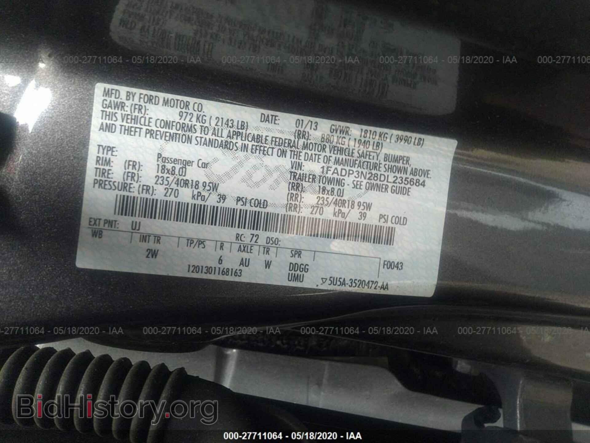 2013 FORD FOCUS - VIN: 1FADP3N28DL235684 - Photo 9