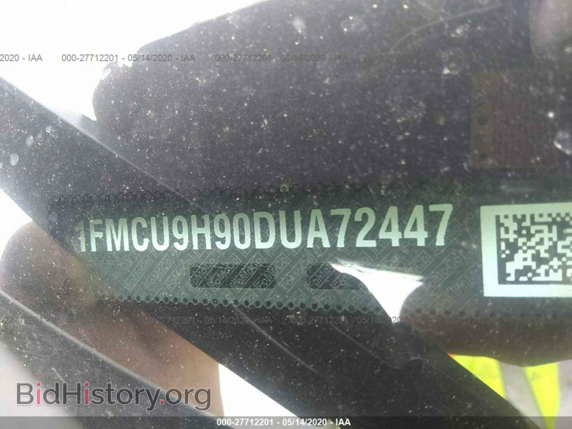 2013 FORD ESCAPE - VIN: 1FMCU9H90DUA72447 - Фото 9
