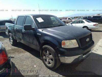 2005 Ford F150 Supercrew, черный — VIN 1FTRW12W15FA77087, IAAI