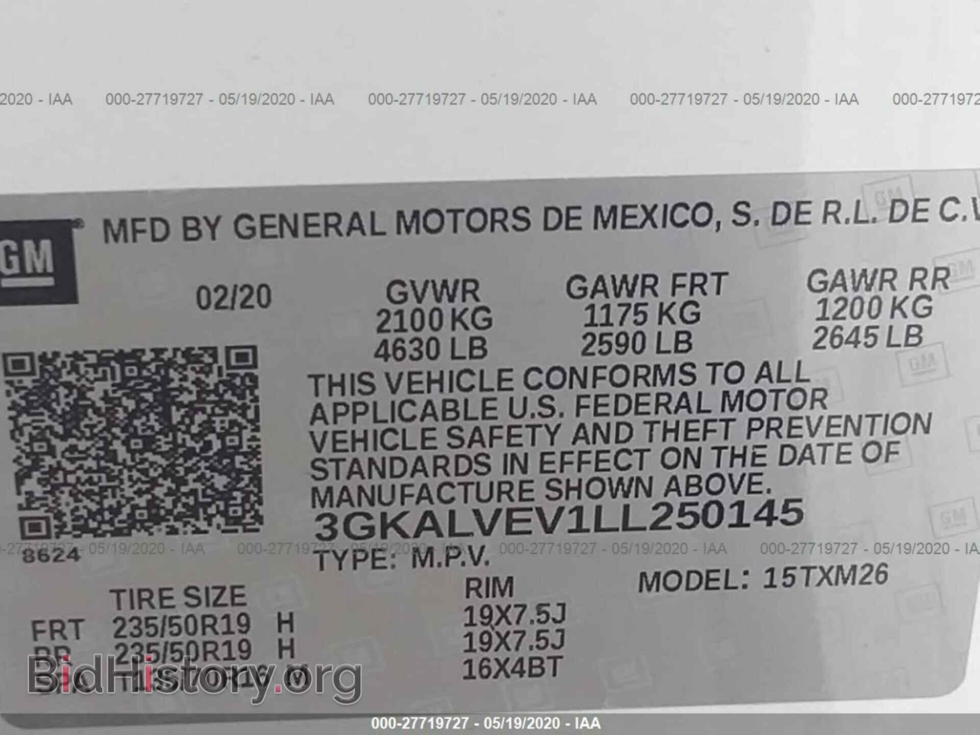 2020 GMC TERRAIN - VIN: 3GKALVEV1LL250145 - Фото 9