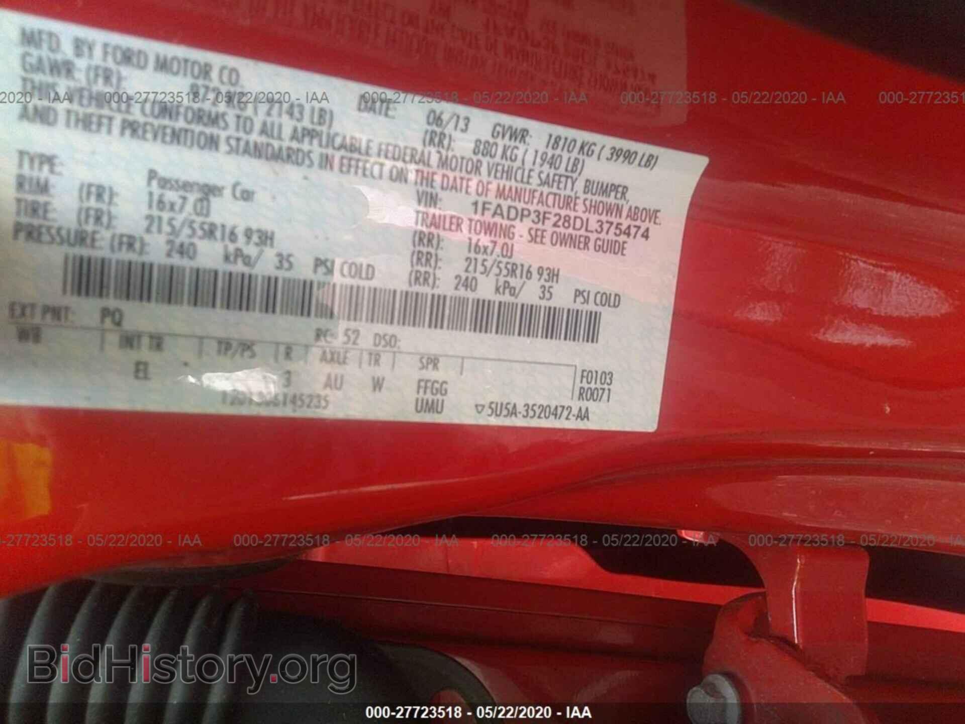 2013 FORD FOCUS - VIN: 1FADP3F28DL375474 - Photo 9