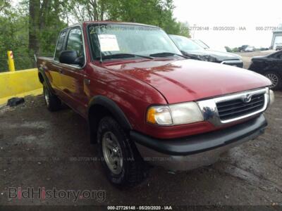 1999 Mazda B2500 Cab Plus, темно-бордовый — VIN 4F4YR16C5XTM19302, IAAI