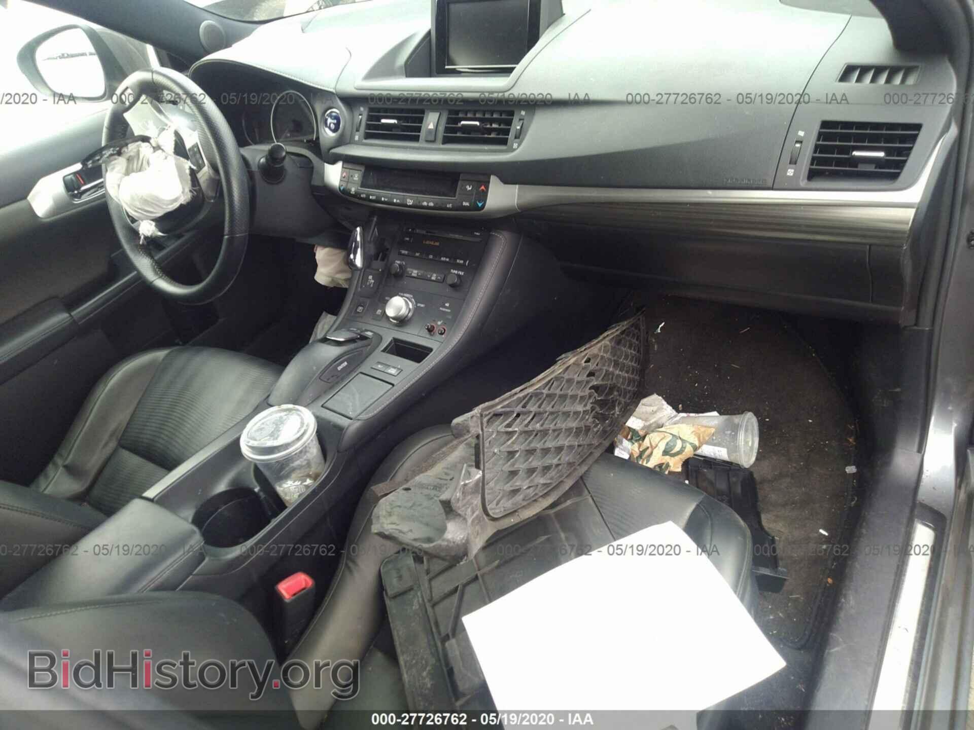 2012 LEXUS CT 200H - VIN: JTHKD5BH1C2118420 - Photo 5