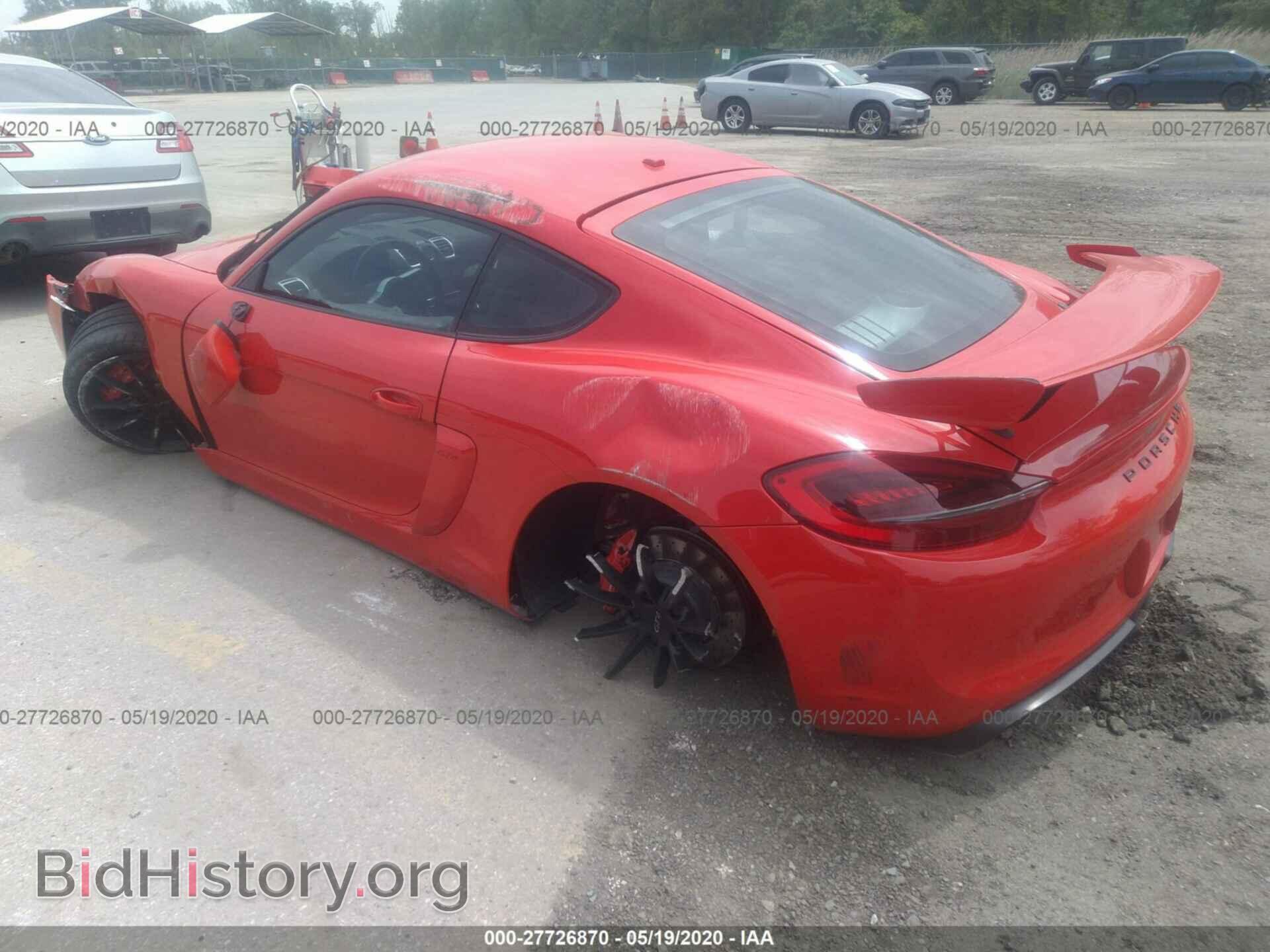 2016 PORSCHE CAYMAN - VIN: WP0AC2A89GK191976 - Фото 3
