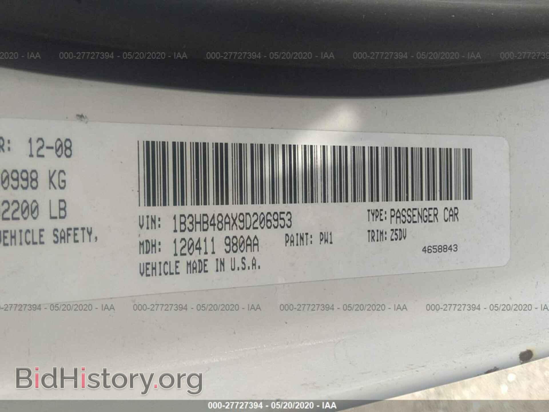 2009 DODGE CALIBER - VIN: 1B3HB48AX9D206953 - Photo 9