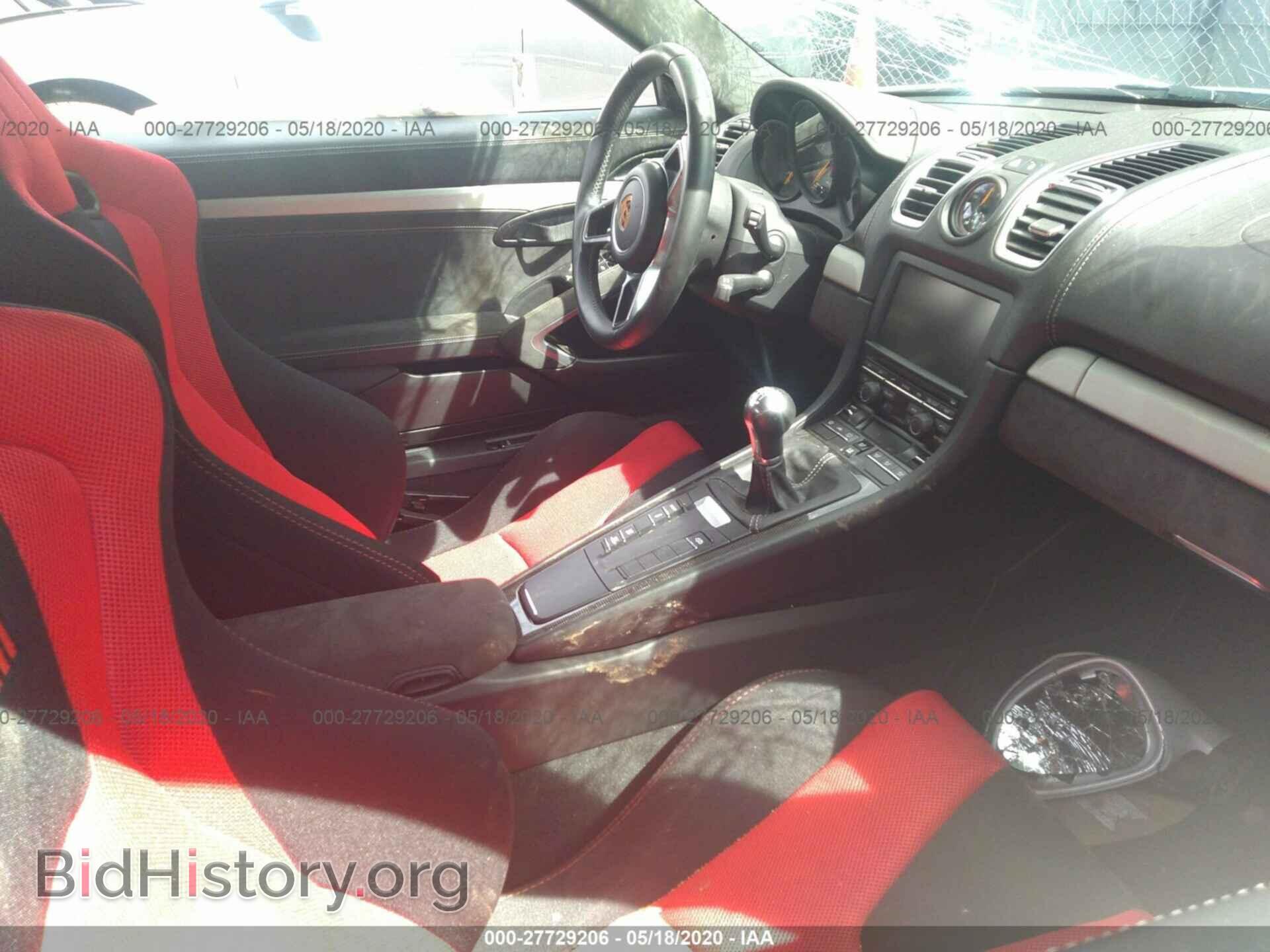 2016 PORSCHE CAYMAN - VIN: WP0AC2A81GK192023 - Фото 5