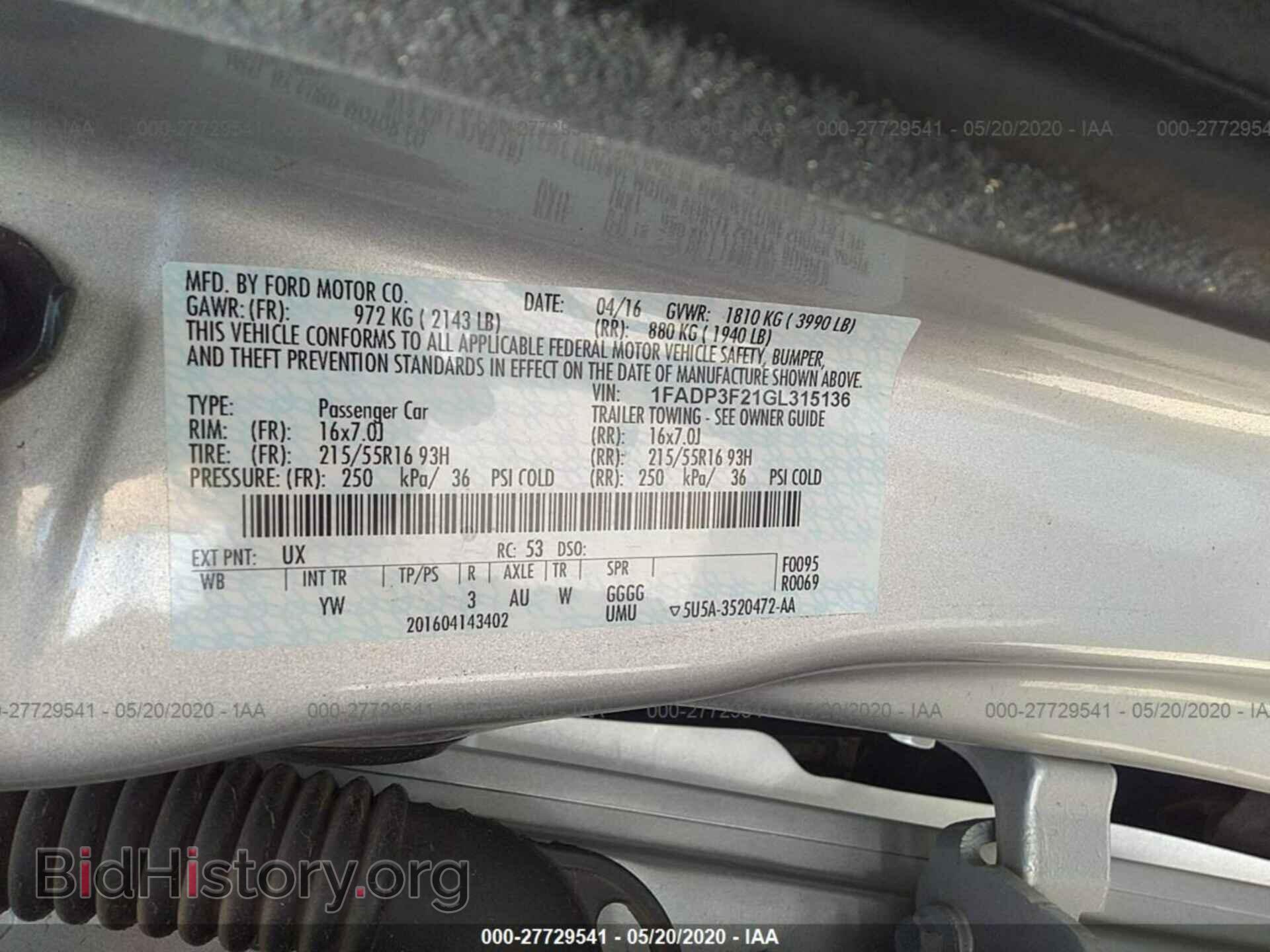 2016 FORD FOCUS - VIN: 1FADP3F21GL315136 - Photo 9
