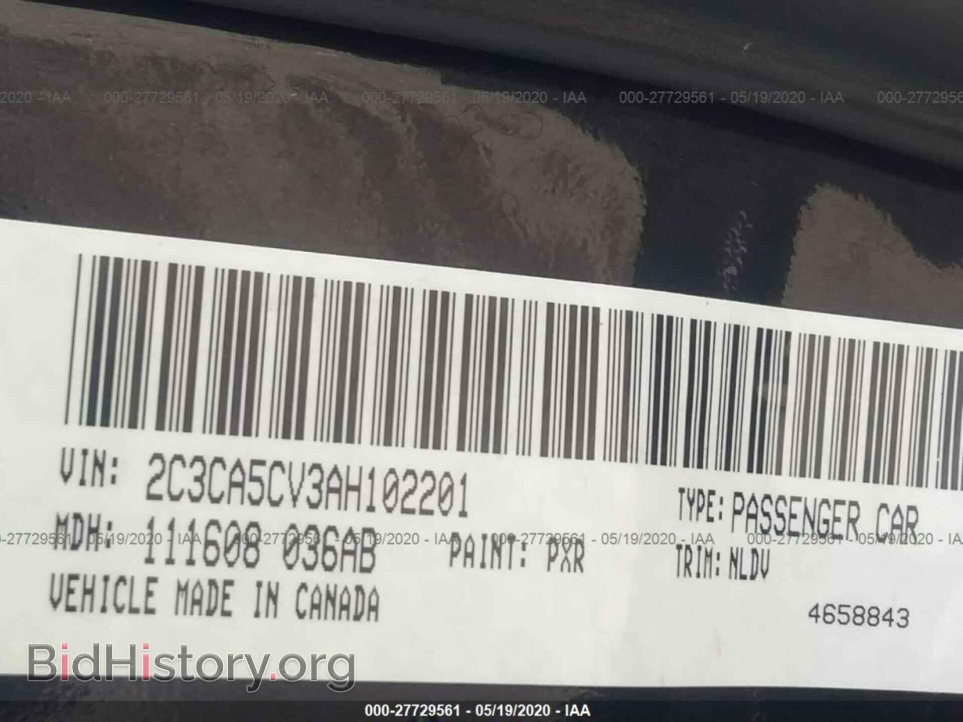 2010 CHRYSLER 300 - VIN: 2C3CA5CV3AH102201 - Фото 9