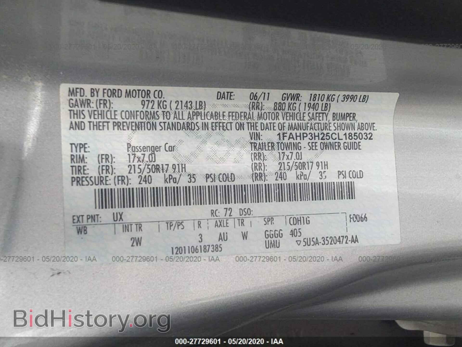 2012 FORD FOCUS - VIN: 1FAHP3H25CL185032 - Photo 9