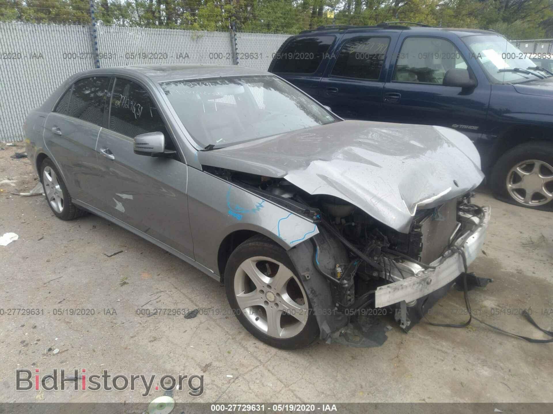 Photo WDDHF8JB8EA875608 - MERCEDES-BENZ E-CLASS 2014