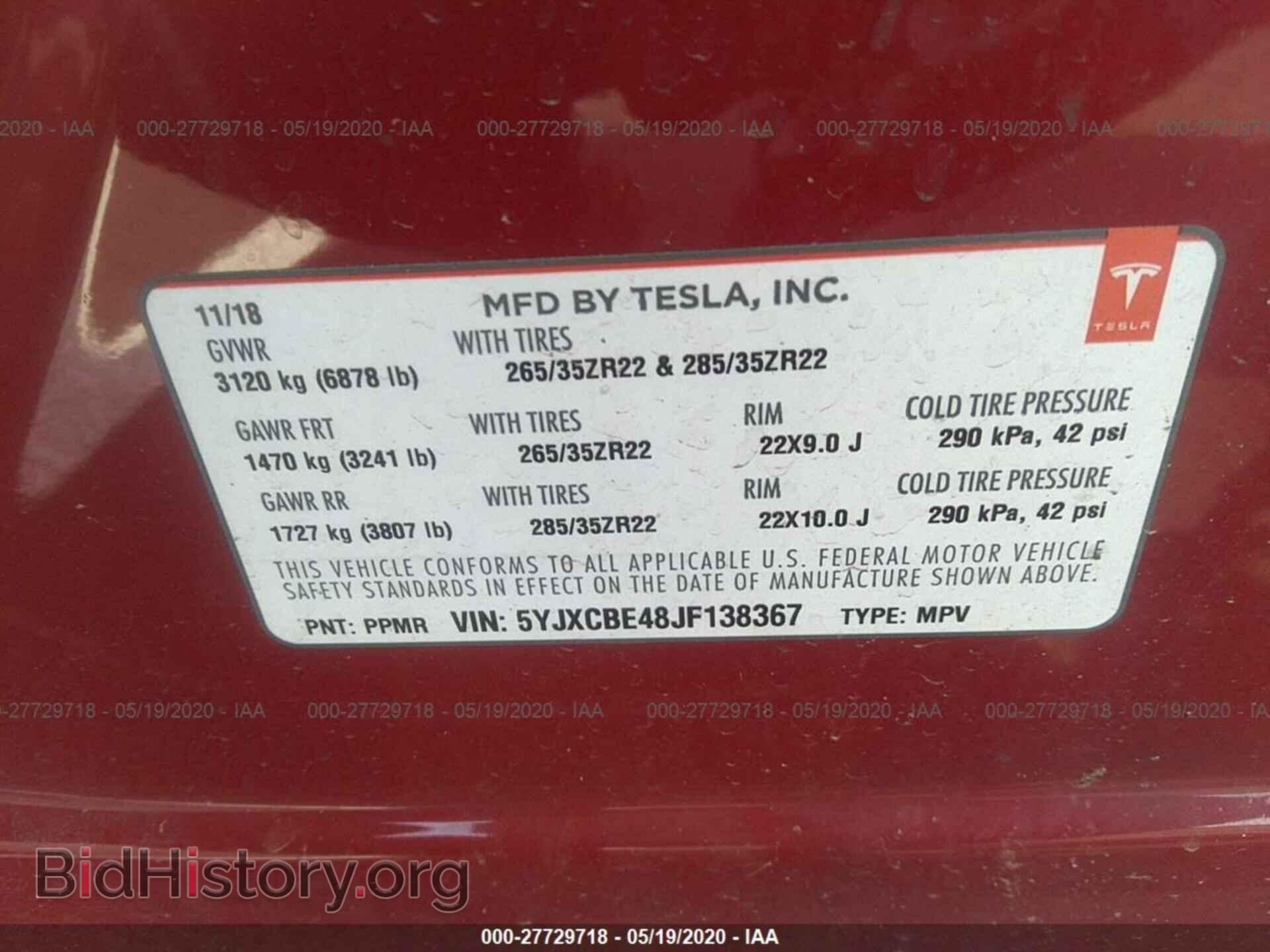 2018 TESLA MODEL X - VIN: 5YJXCBE48JF138367 - Photo 9