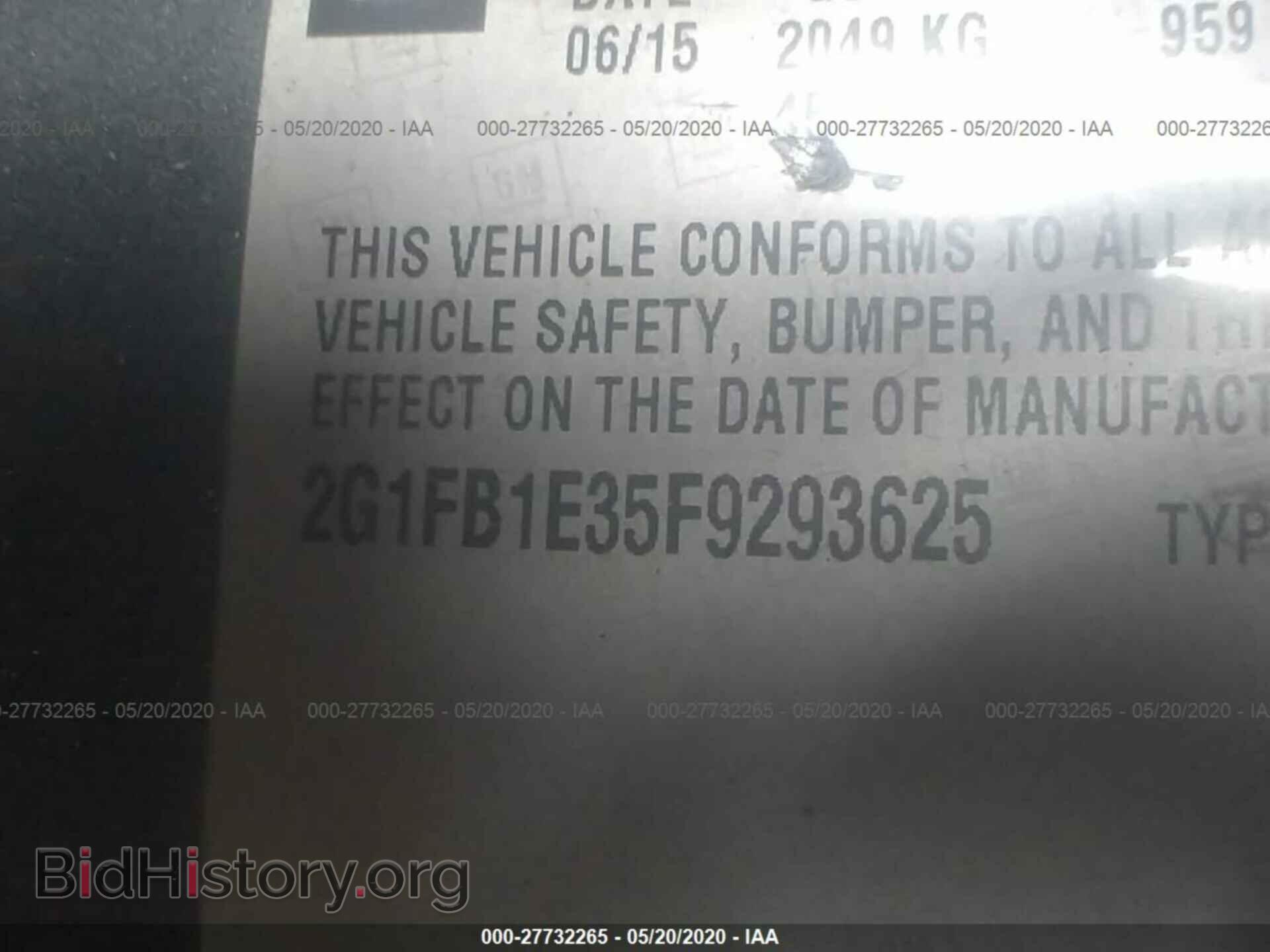 2015 CHEVROLET CAMARO - VIN: 2G1FB1E35F9293625 - Фото 9