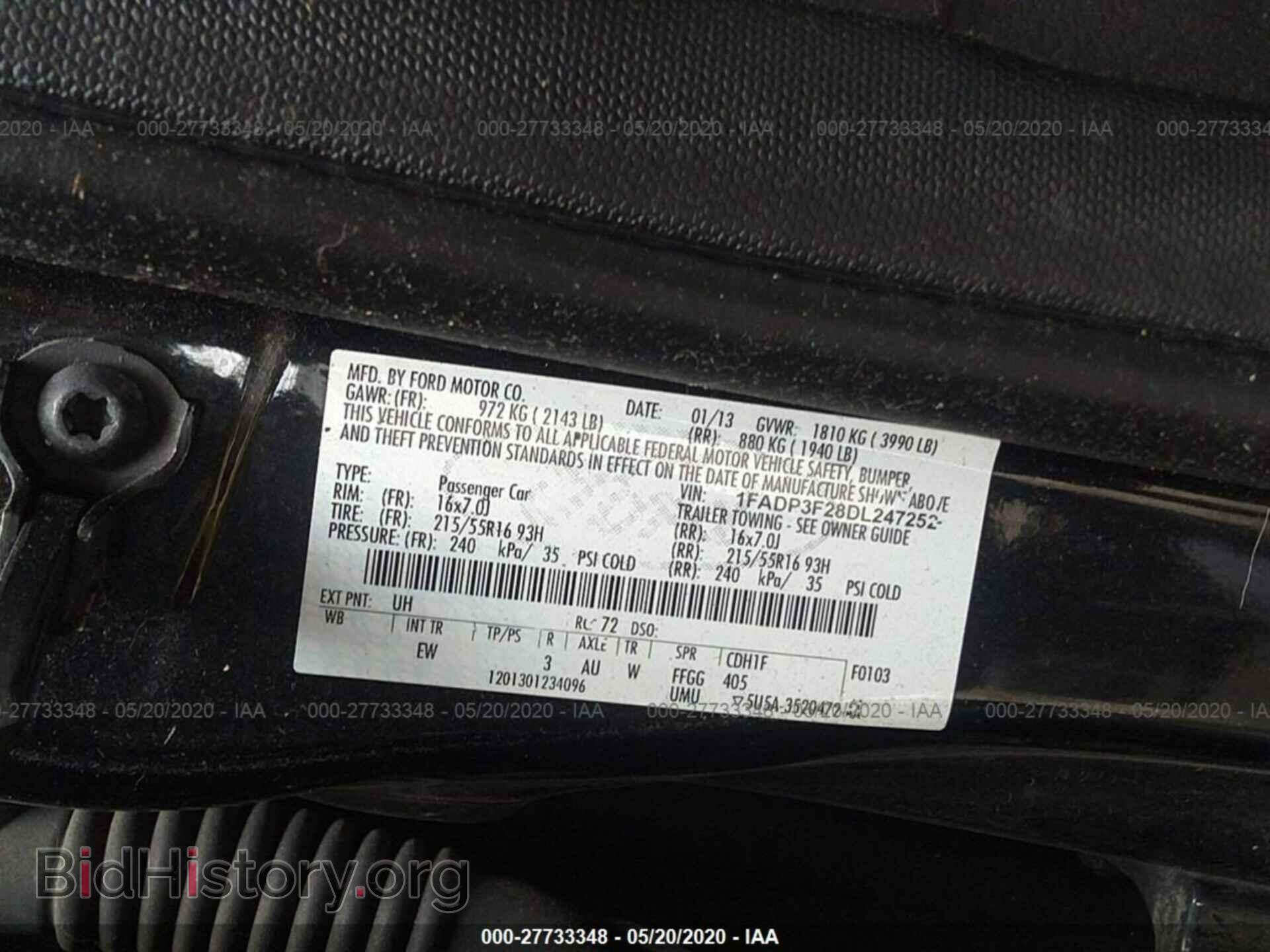 2013 FORD FOCUS - VIN: 1FADP3F28DL247252 - Photo 9