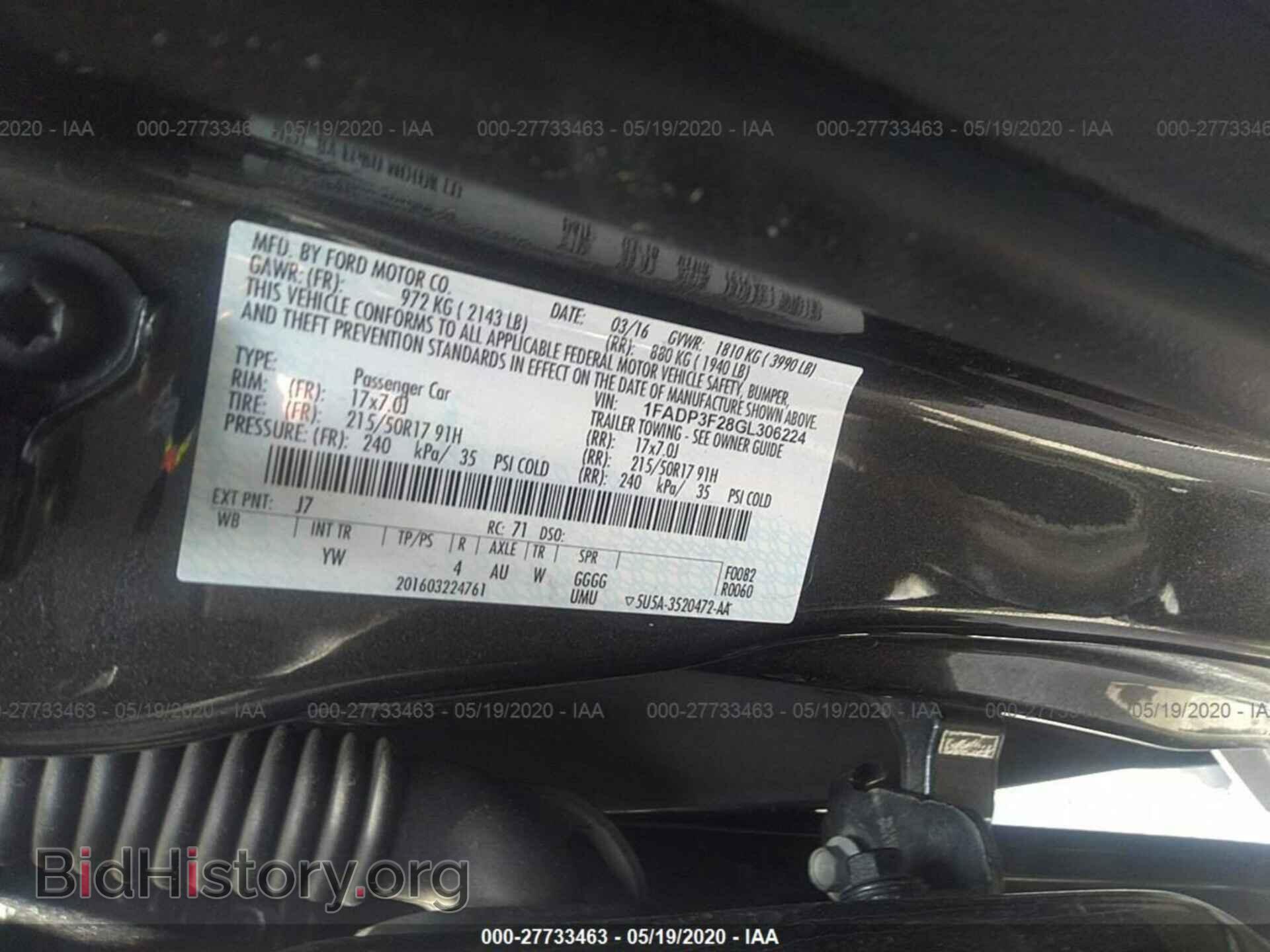 2016 FORD FOCUS - VIN: 1FADP3F28GL306224 - Photo 9