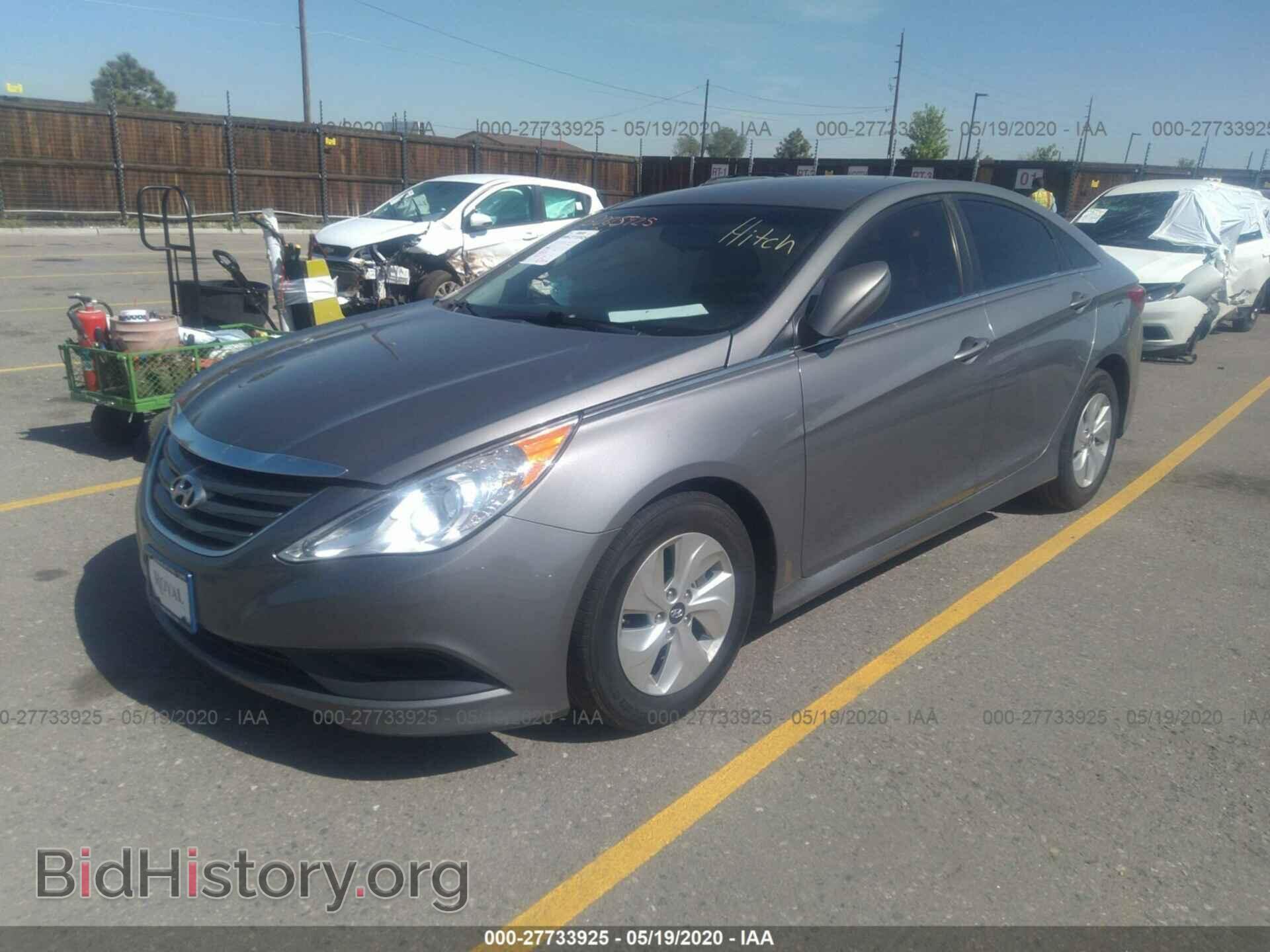 2014 HYUNDAI SONATA - VIN: 5NPEB4AC5EH825039 - Фото 2