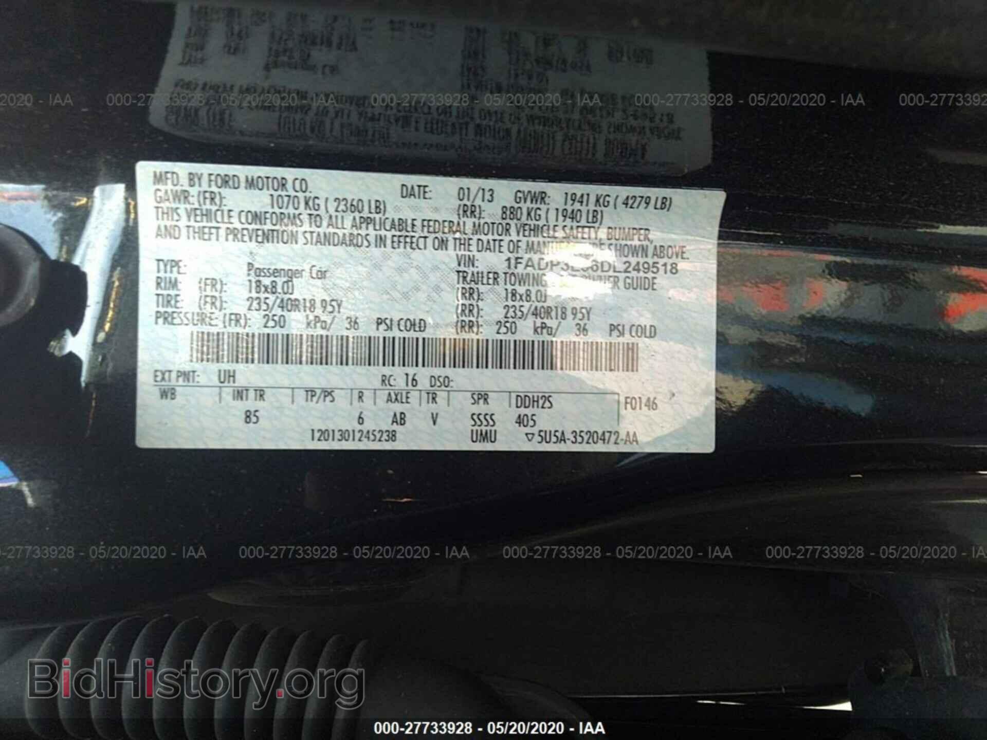 2013 FORD FOCUS - VIN: 1FADP3L96DL249518 - Photo 9
