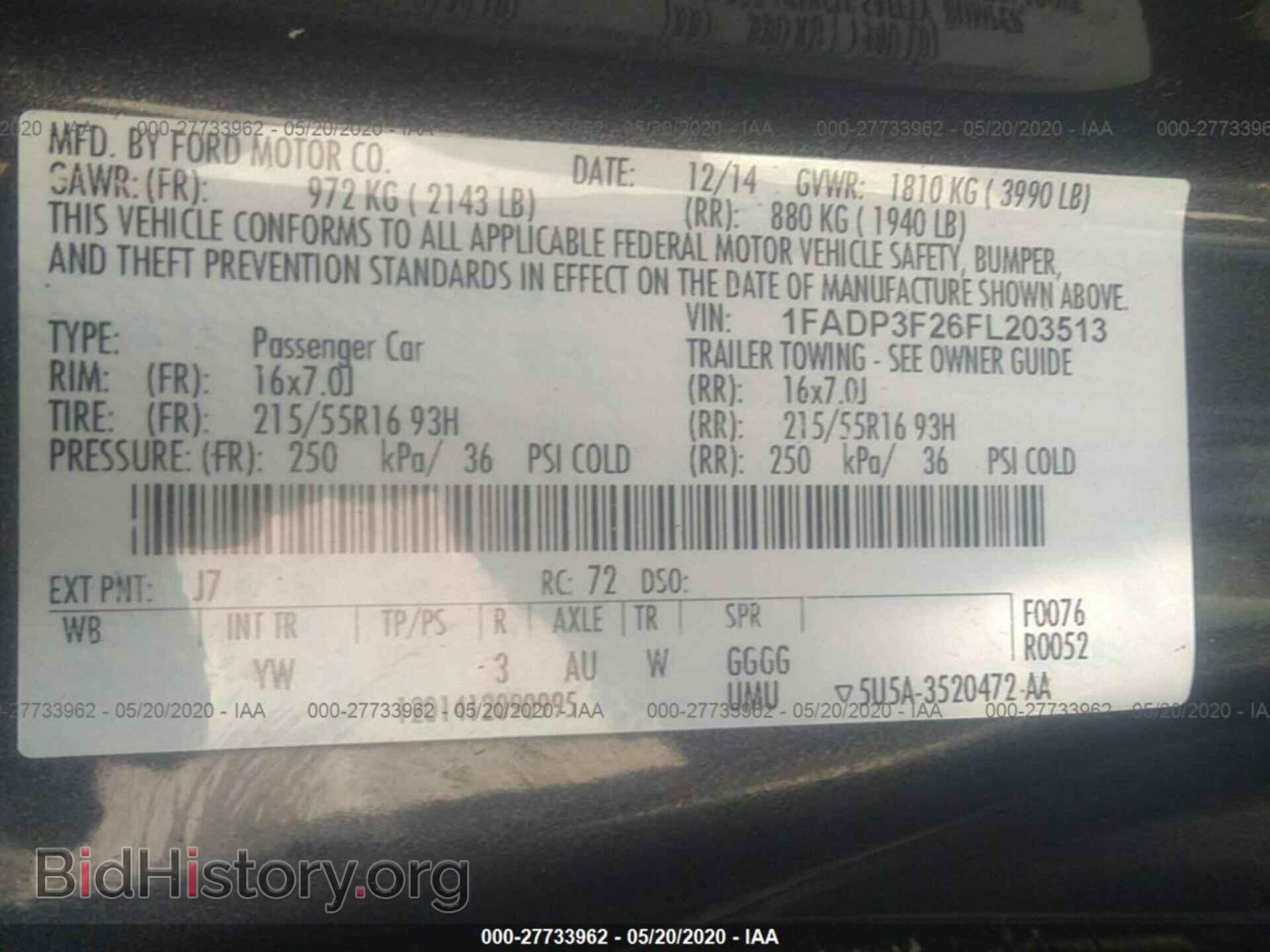 2015 FORD FOCUS - VIN: 1FADP3F26FL203513 - Фото 9