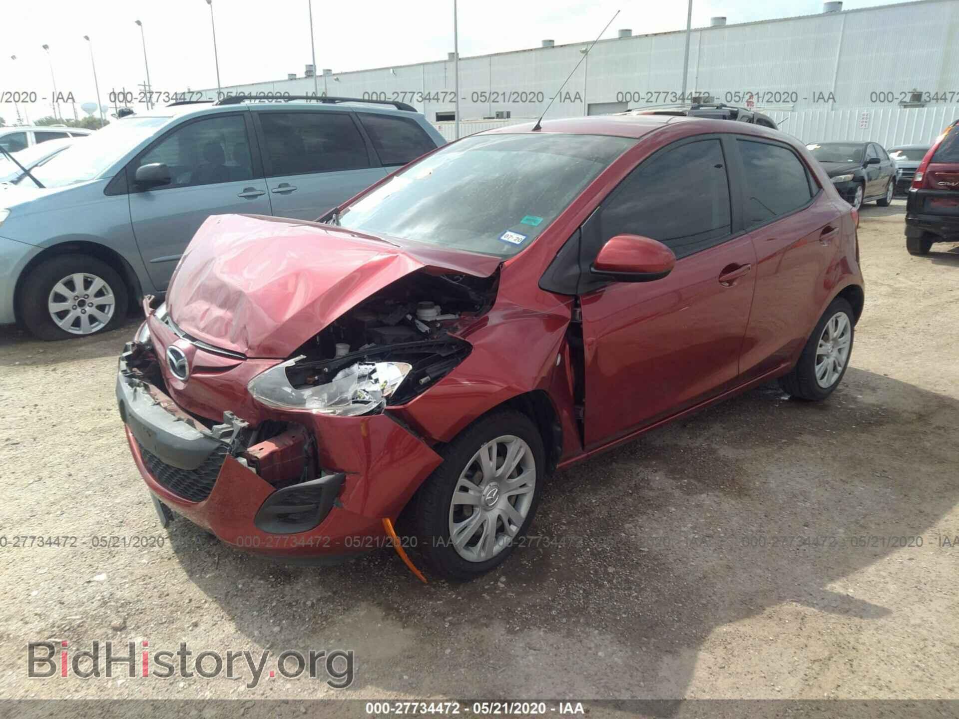 2014 MAZDA MAZDA2 - VIN: JM1DE1KY5E0178585 - Фото 2