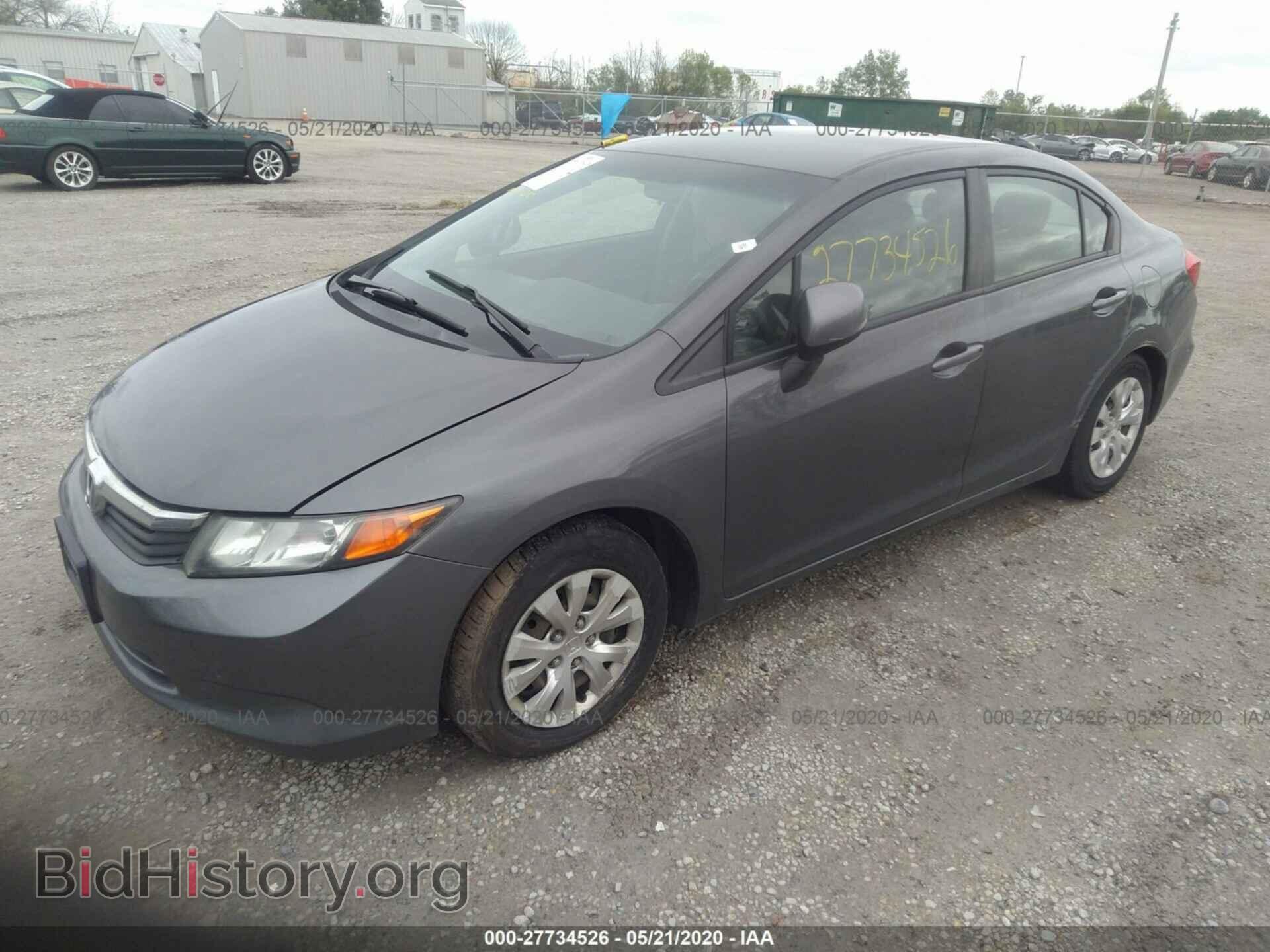 2012 HONDA CIVIC - VIN: 2HGFB2F59CH595449 - Фото 2