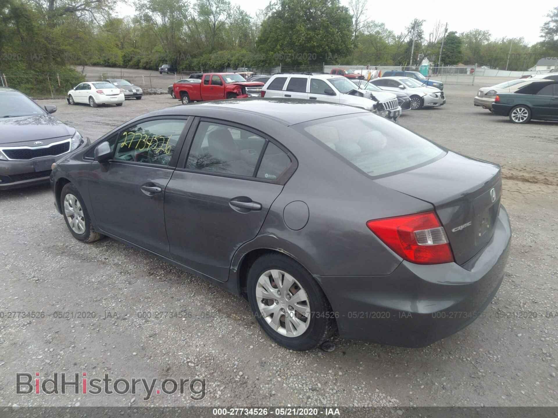 2012 HONDA CIVIC - VIN: 2HGFB2F59CH595449 - Фото 3
