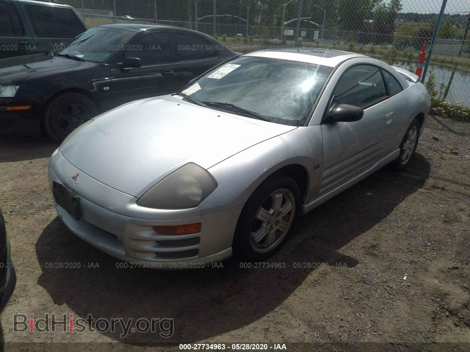 2001 MITSUBISHI ECLIPSE - VIN: 4A3AC54H11E102336 - Фото 2