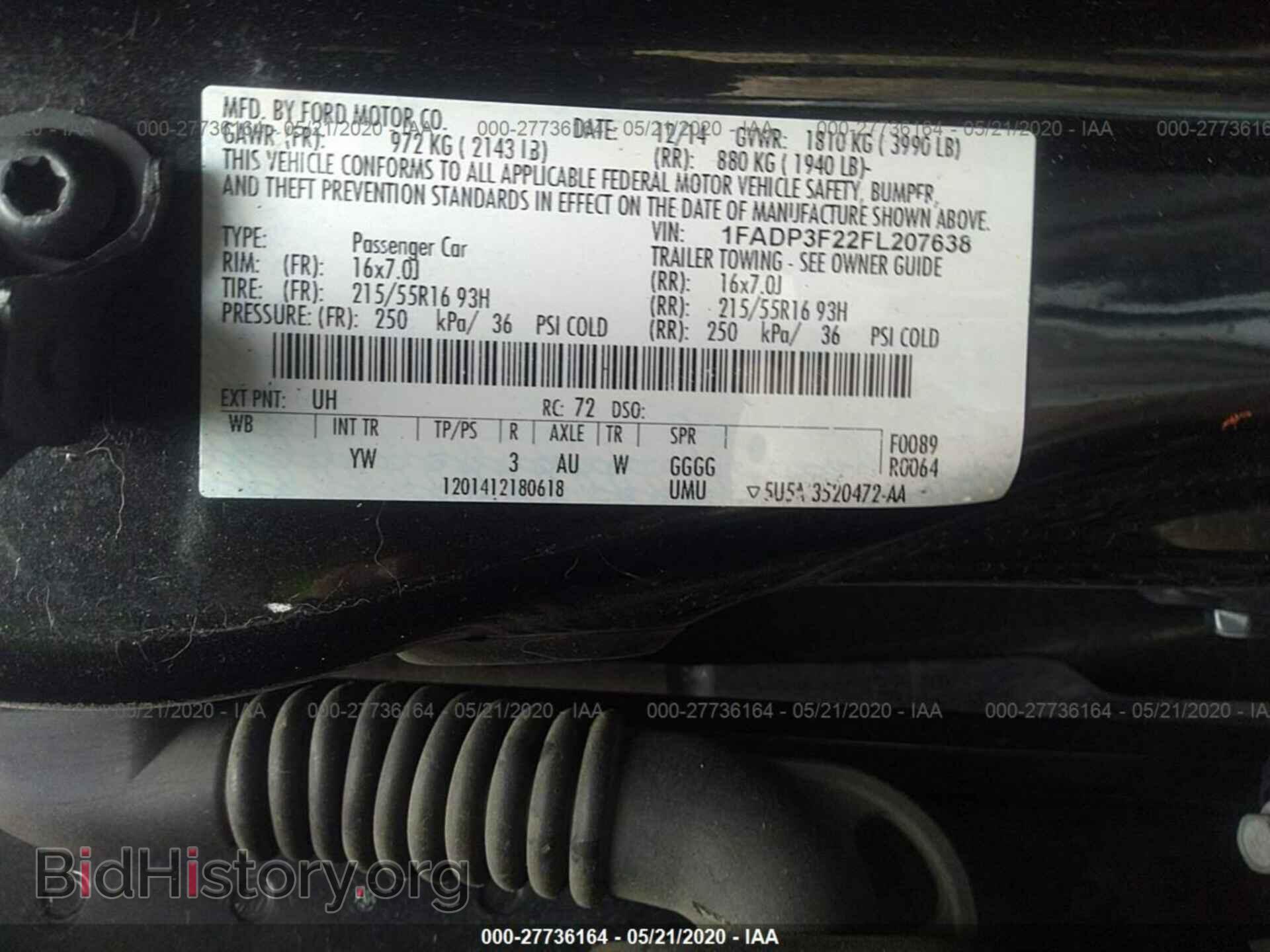 2015 FORD FOCUS - VIN: 1FADP3F22FL207638 - Photo 9