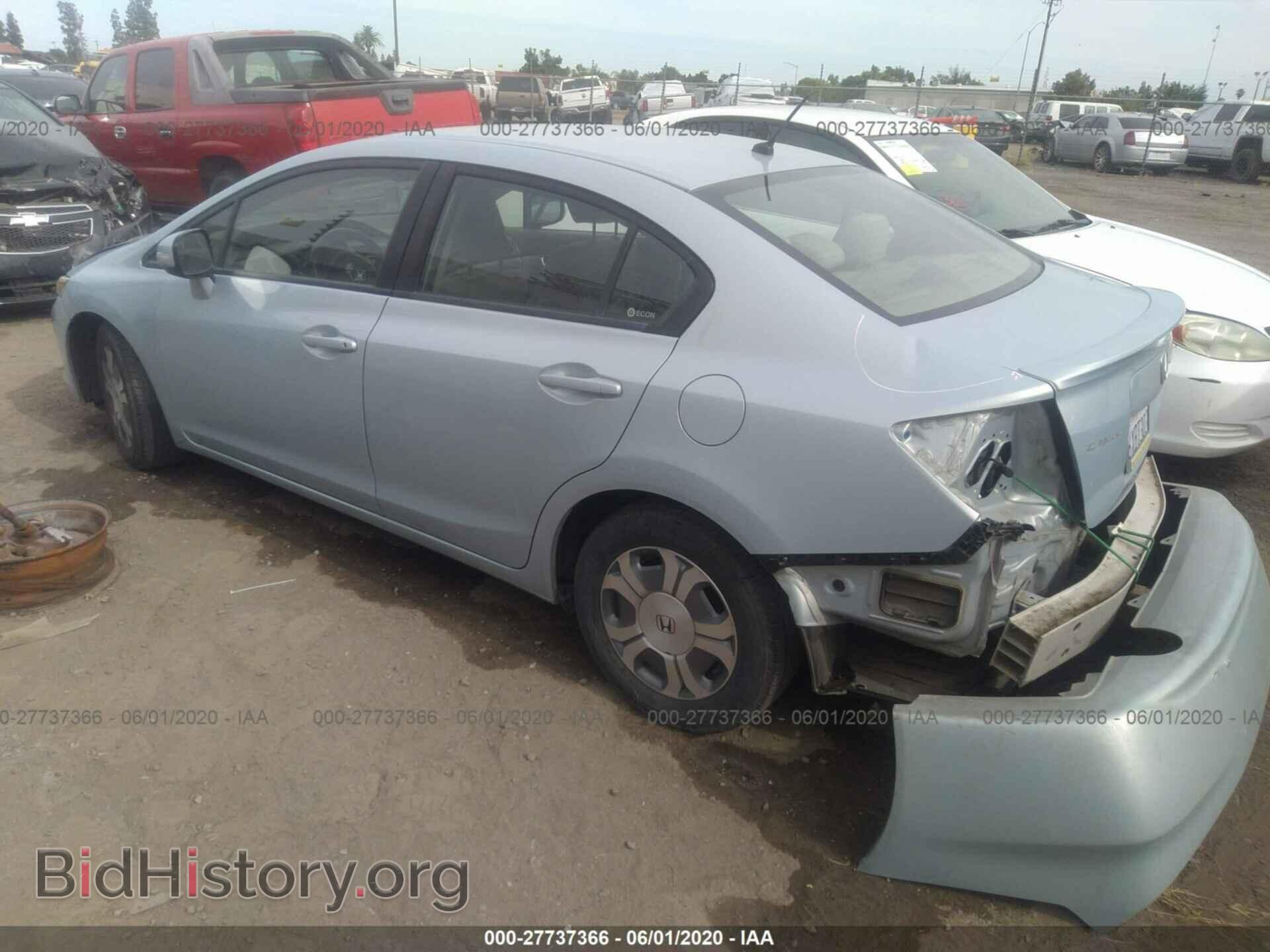2012 HONDA CIVIC - VIN: JHMFB4F25CS005240 - Фото 3