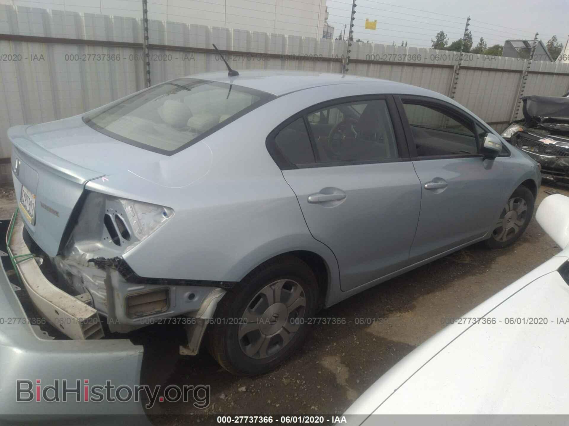 2012 HONDA CIVIC - VIN: JHMFB4F25CS005240 - Фото 4