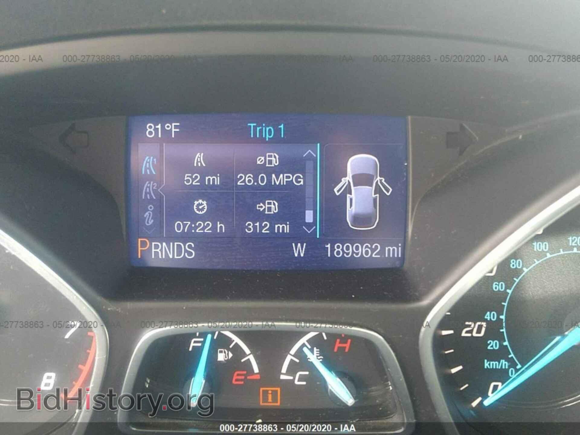2014 FORD ESCAPE - VIN: 1FMCU0F70EUA52794 - Фото 7