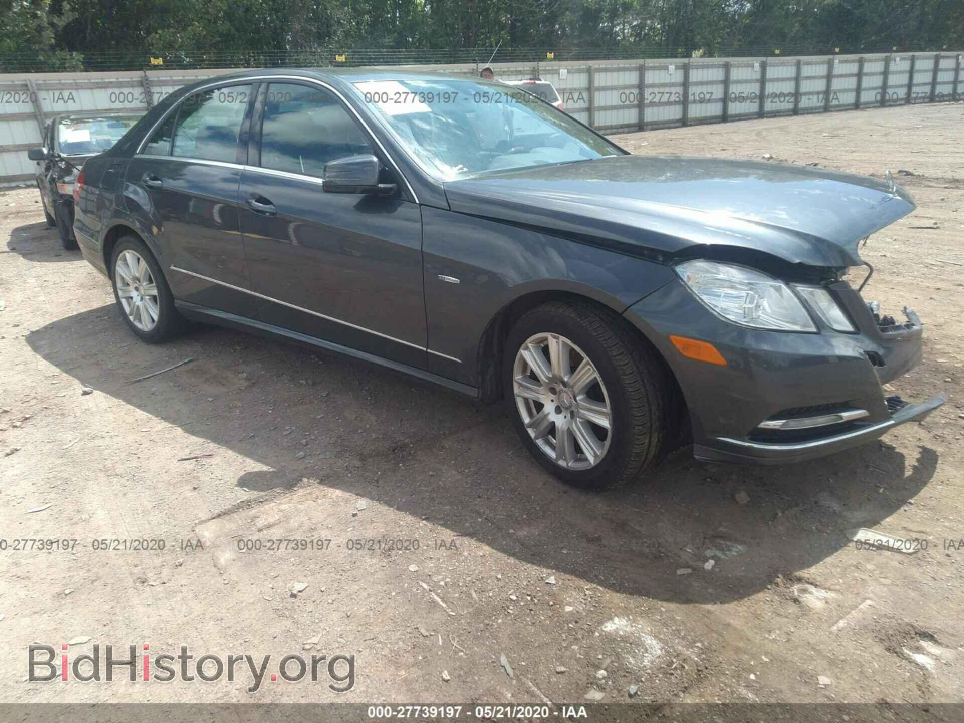 Photo WDDHF8JB5CA627085 - MERCEDES-BENZ E-CLASS 2012