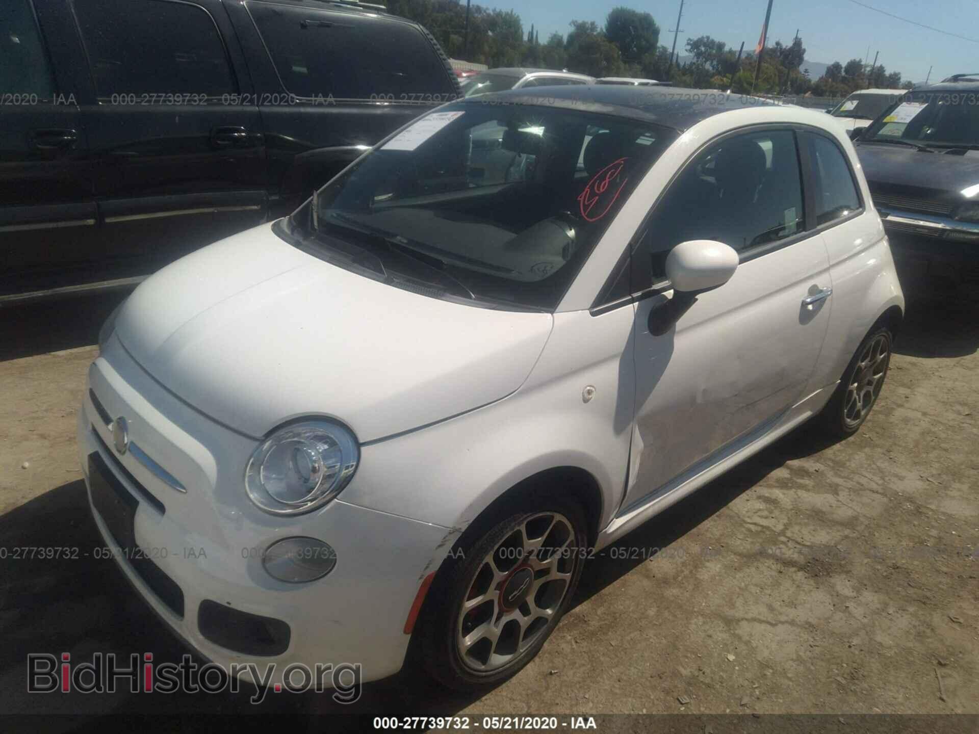 2012 FIAT 500 - VIN: 3C3CFFBR4CT360894 - Фото 2