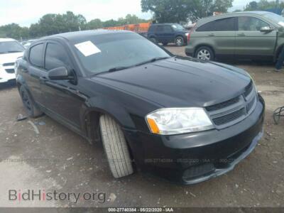2012 Dodge AVENGER SXT, черный — VIN 1C3CDZCB9CN143298, IAAI
