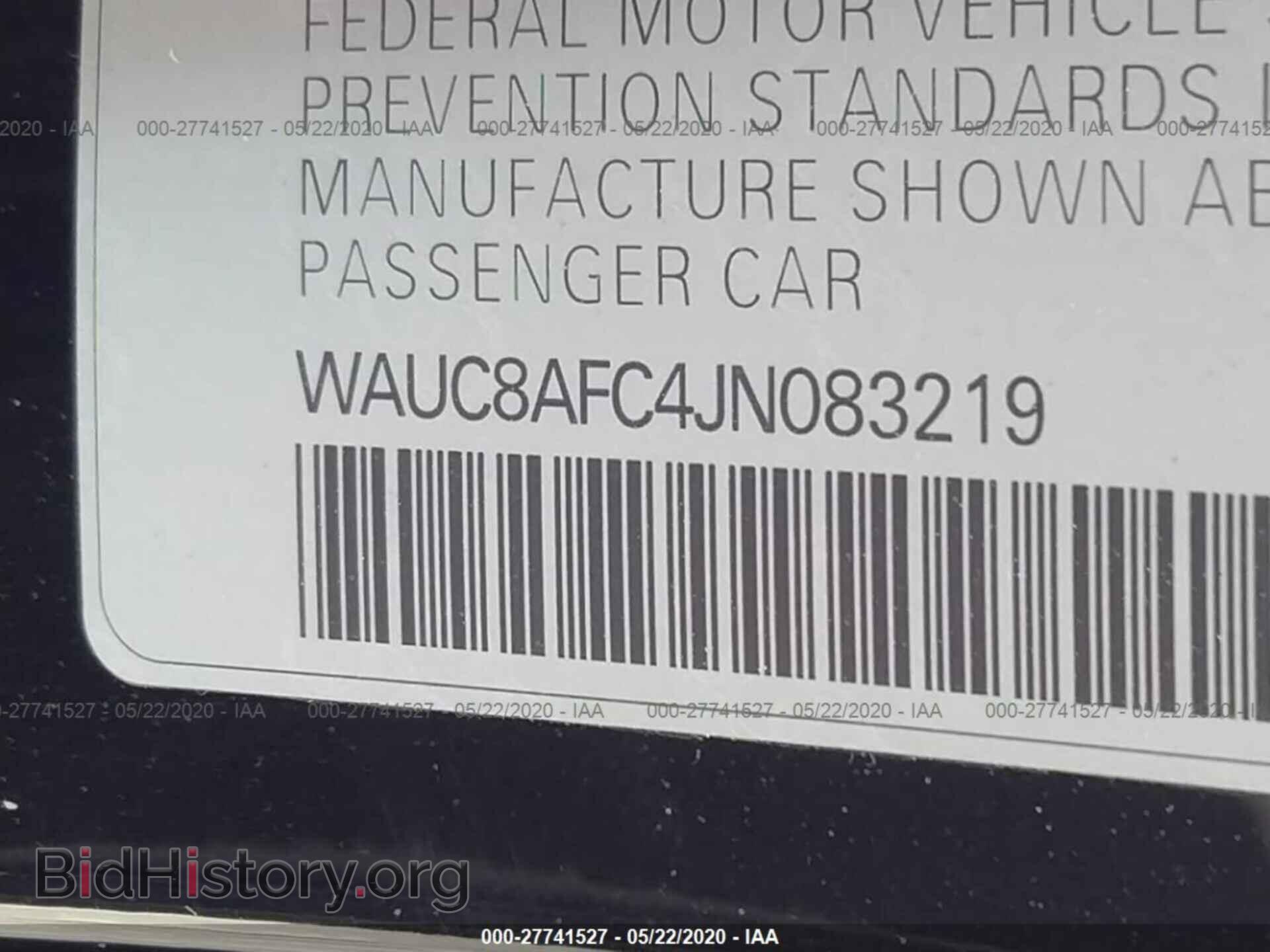 2018 AUDI A6 - VIN: WAUC8AFC4JN083219 - Фото 9