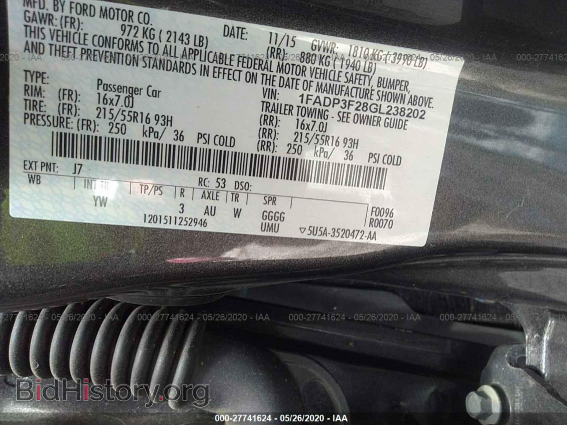 2016 FORD FOCUS - VIN: 1FADP3F28GL238202 - Photo 9