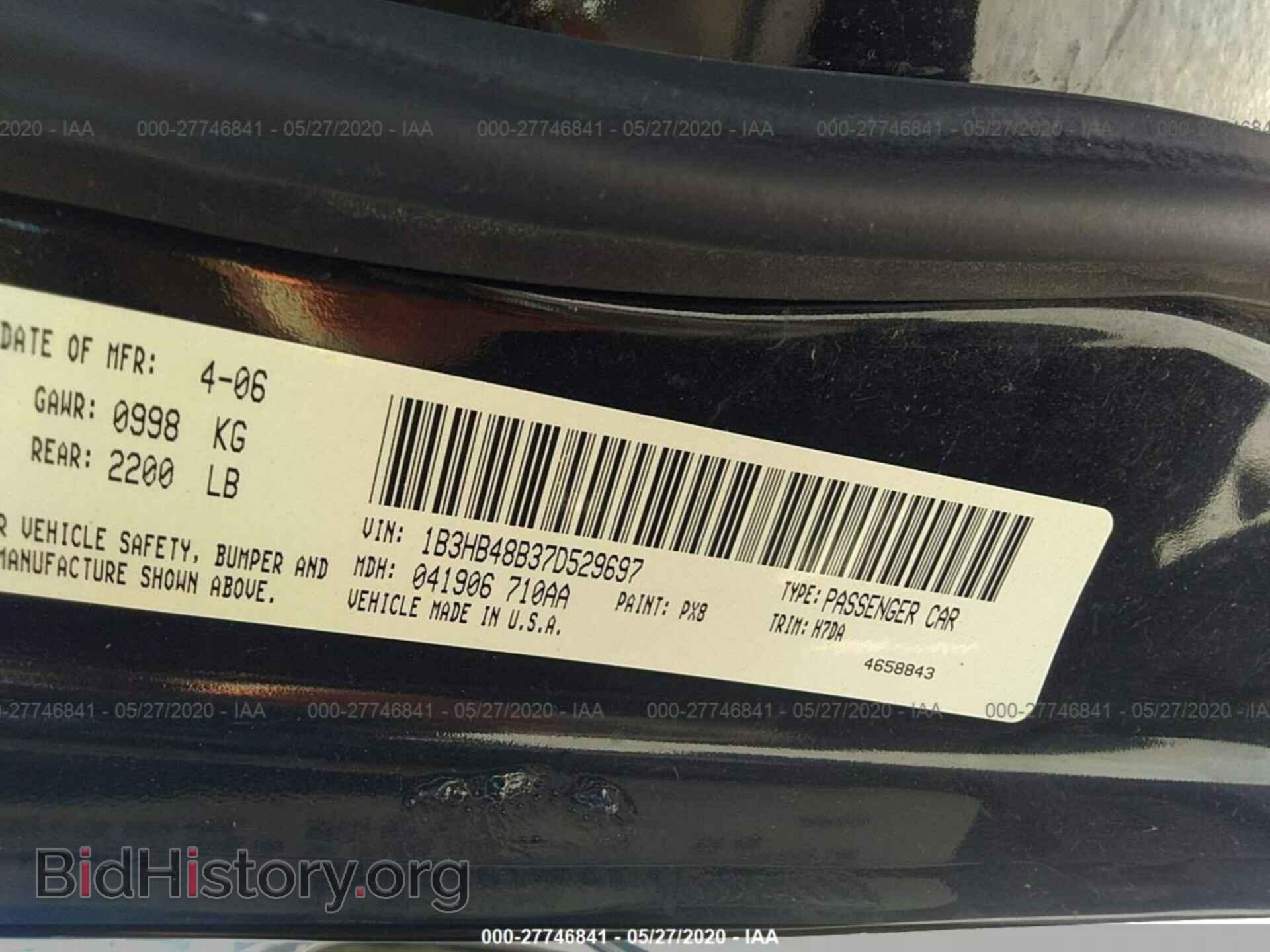 2007 DODGE CALIBER - VIN: 1B3HB48B37D529697 - Photo 9