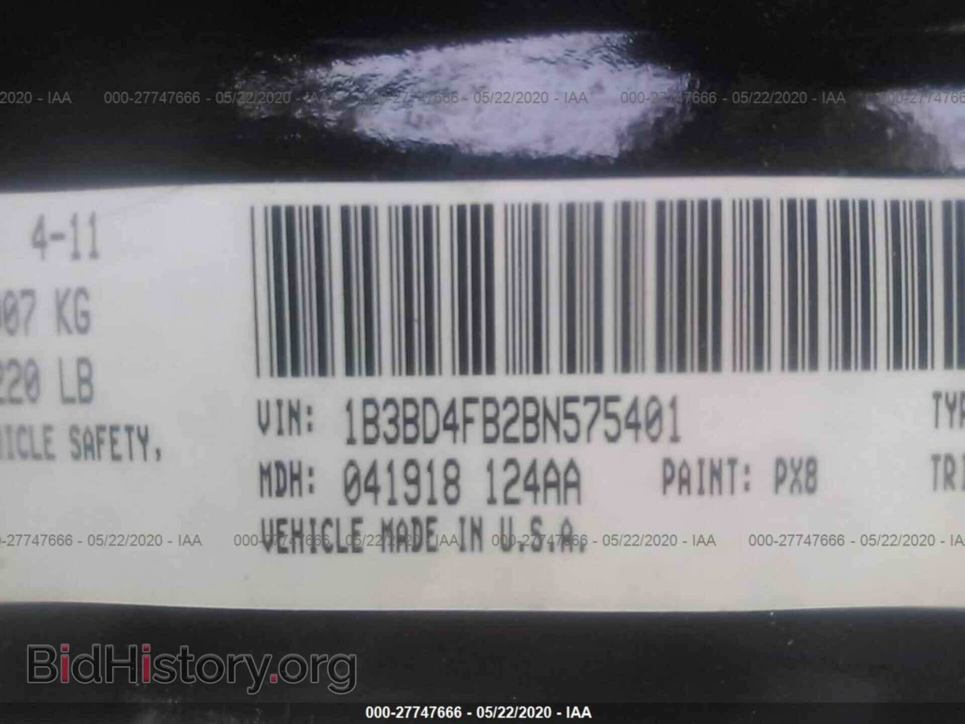 2011 DODGE AVENGER - VIN: 1B3BD4FB2BN575401 - Фото 9